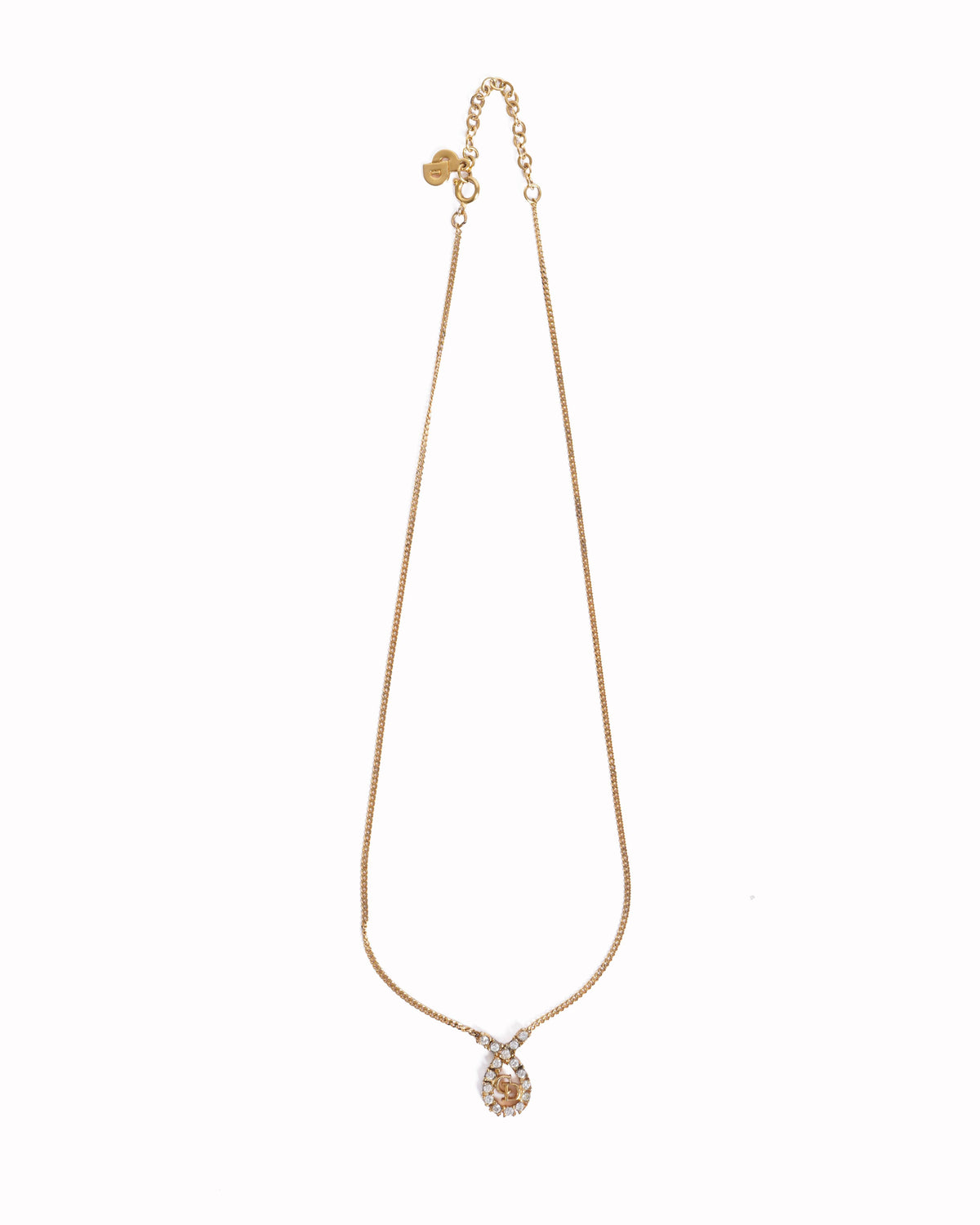 Vintage Dior Made In Germany Gold Plated Necklace
