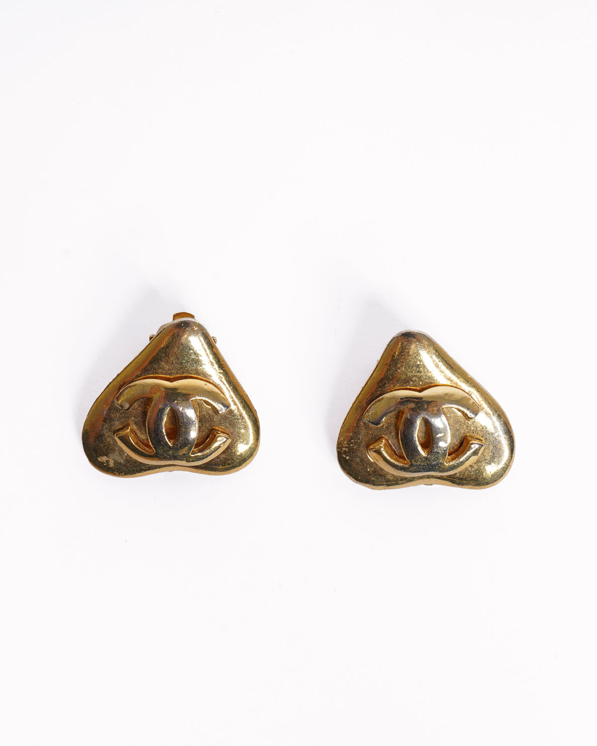 Vinatge Chanel 1997 Gold Plated Earring Made In France