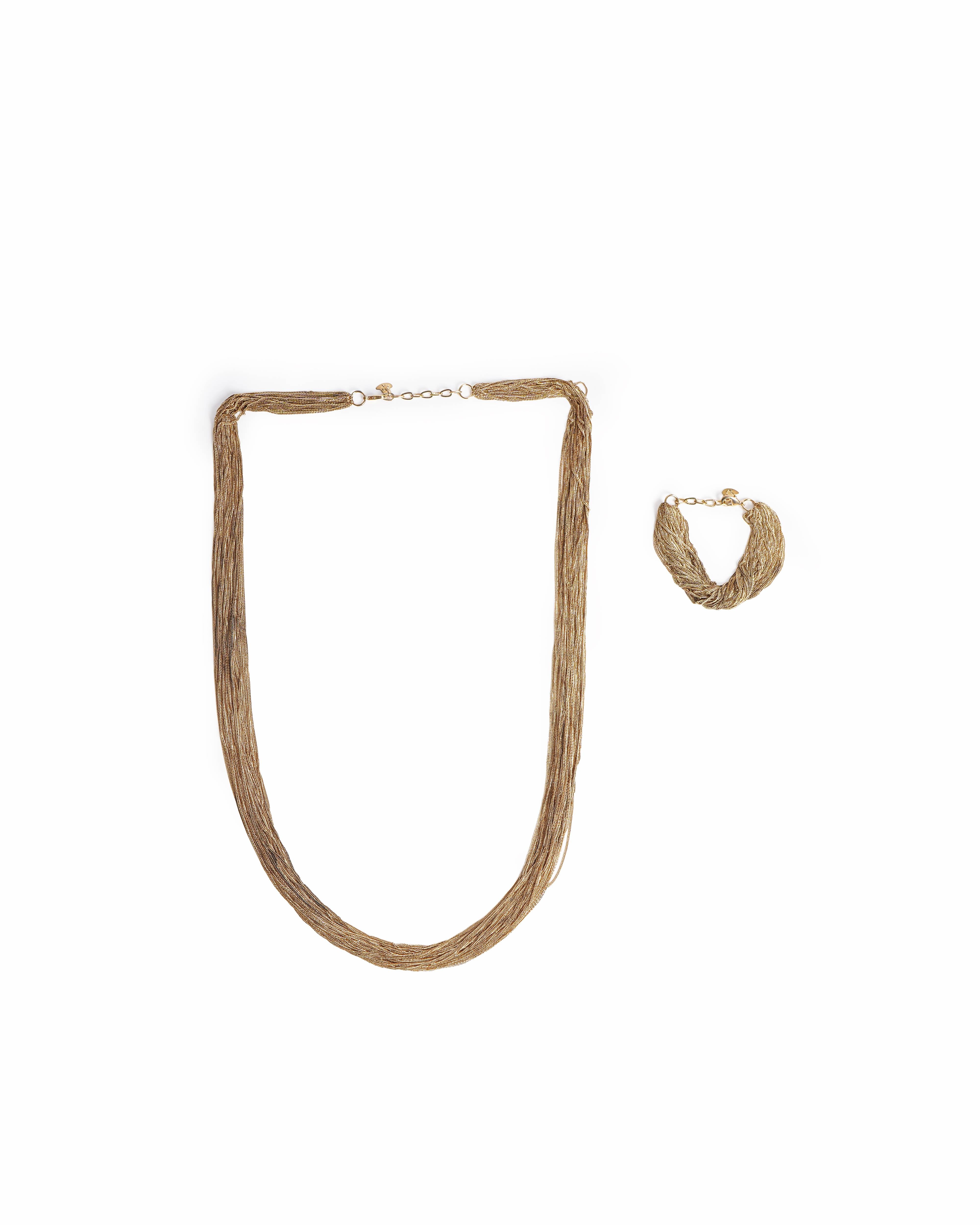 Haus of Dietrich gold fringe set