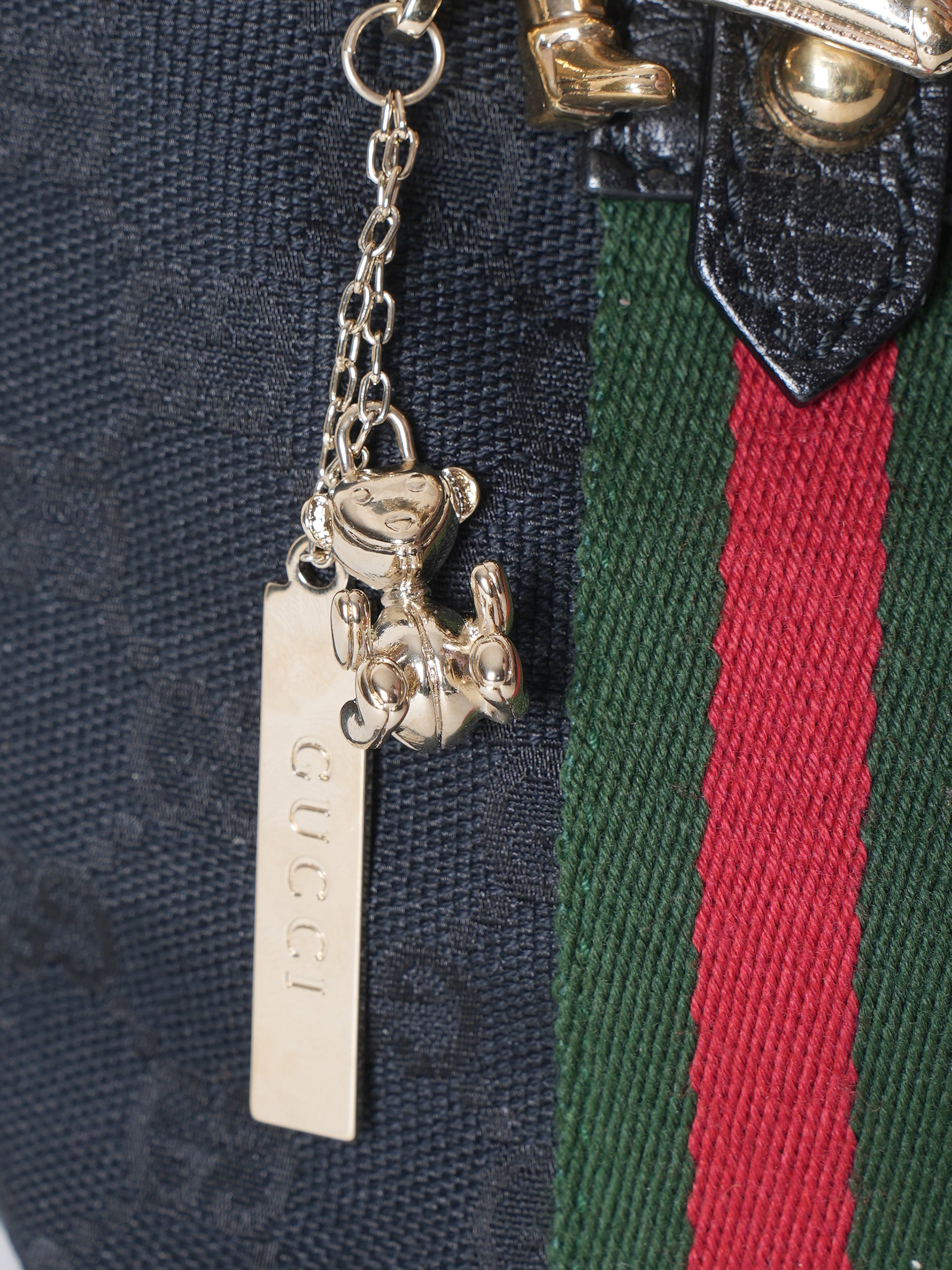 New Gucci Bear Charm Keyring