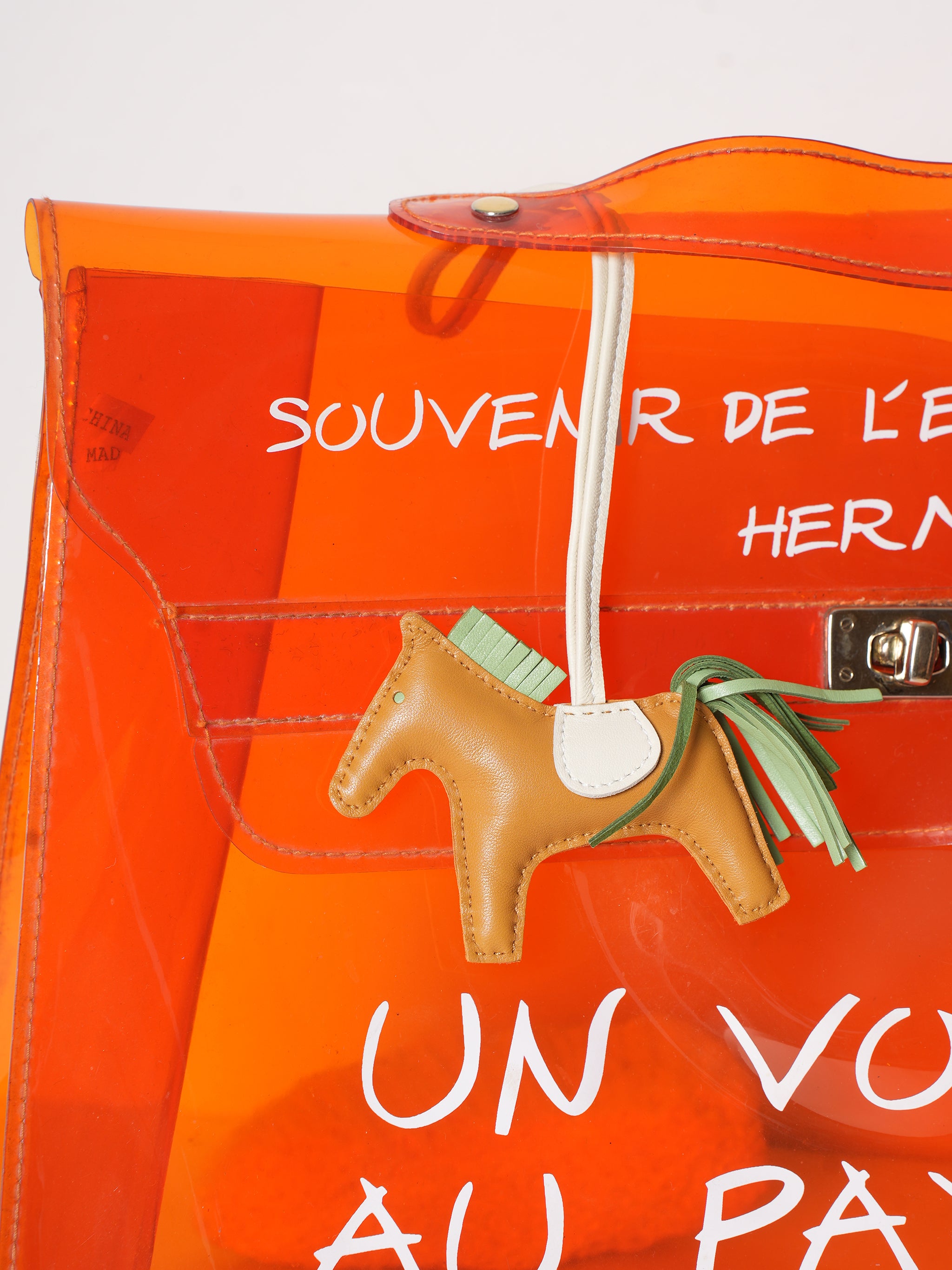 New Hermes Rodeo Small Neutral Charm