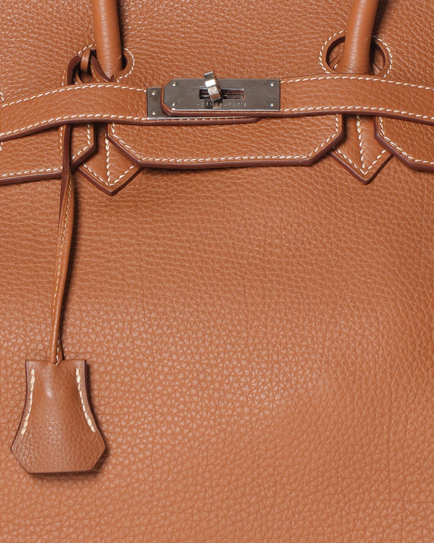 Birkin tan 35 Tan Palladium Hardware