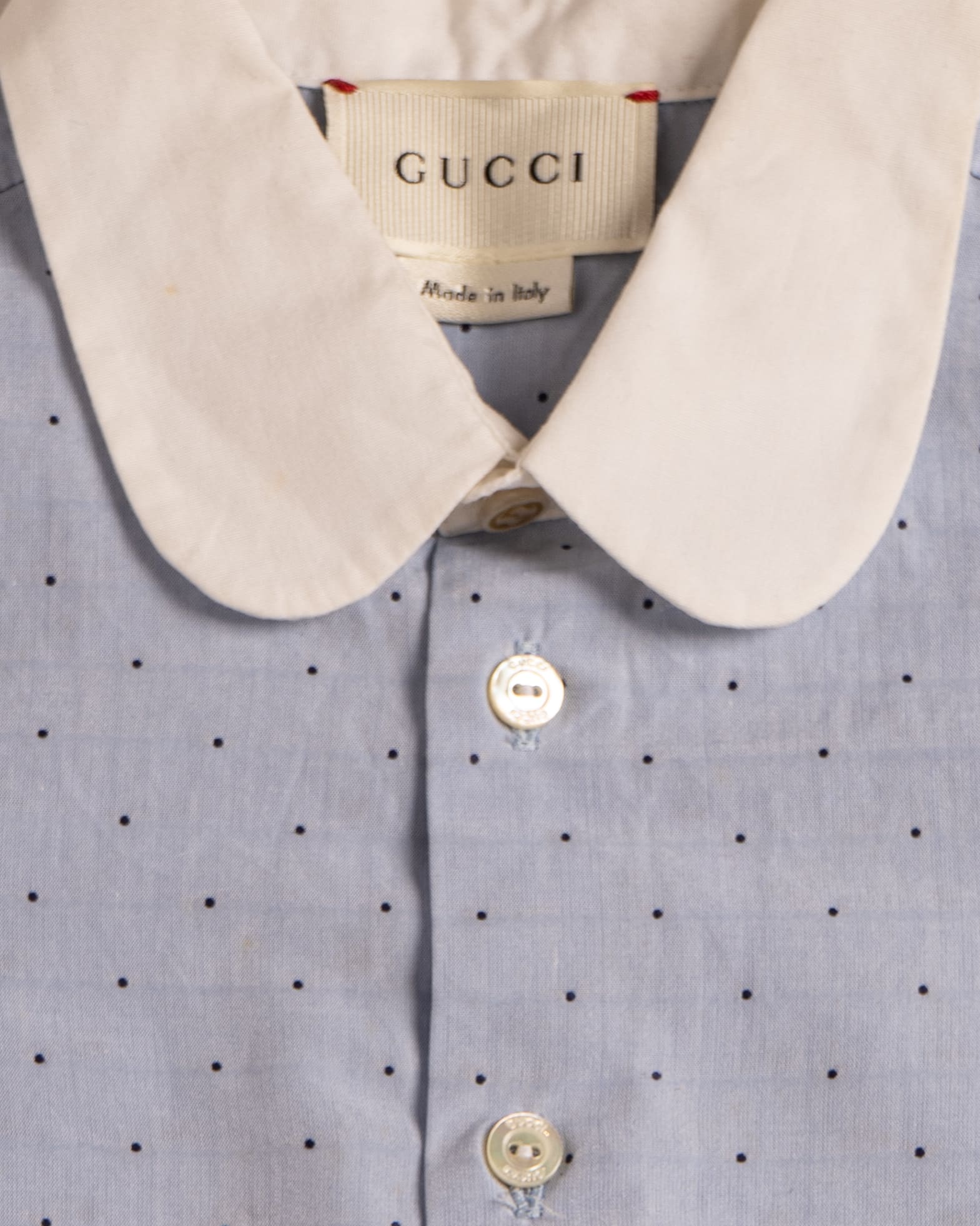 Gucci boys blue cotton shirt