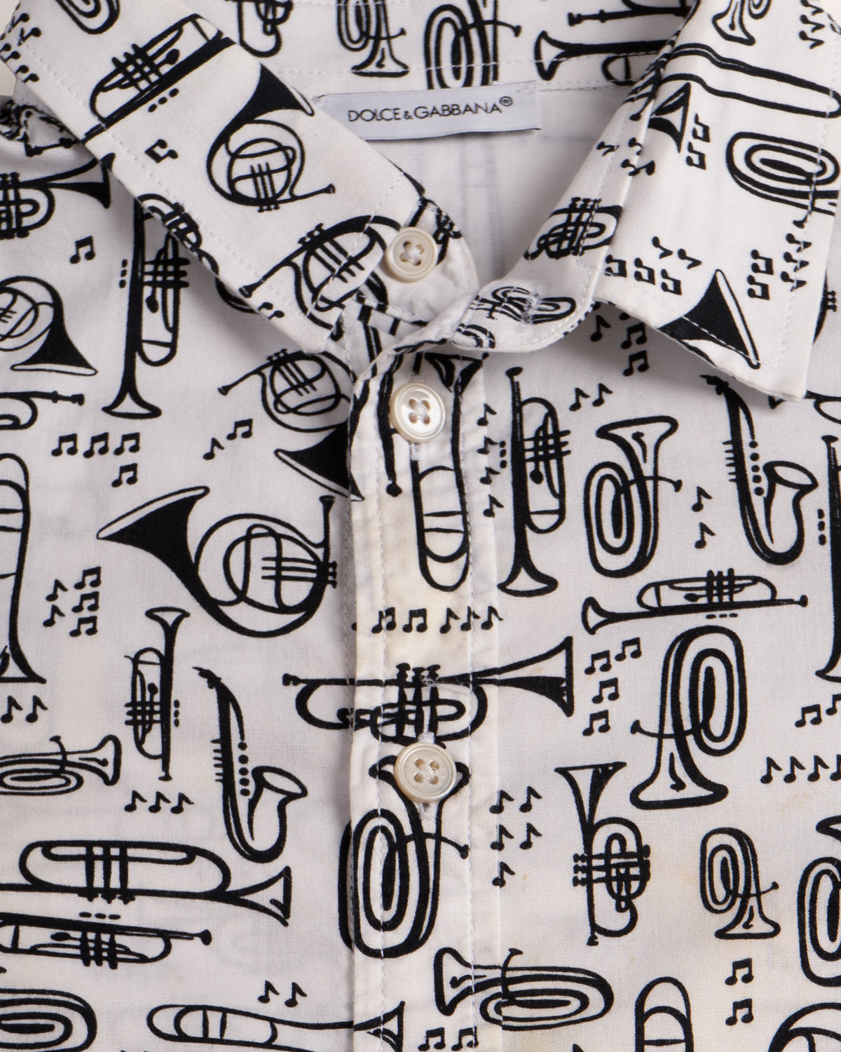 Dolce & Gabbana kids musical print shirt