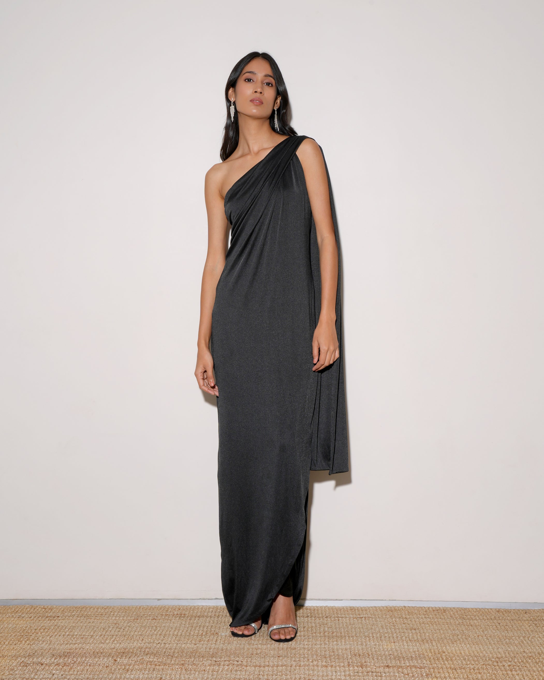 Halston Heritage Black Long Dress