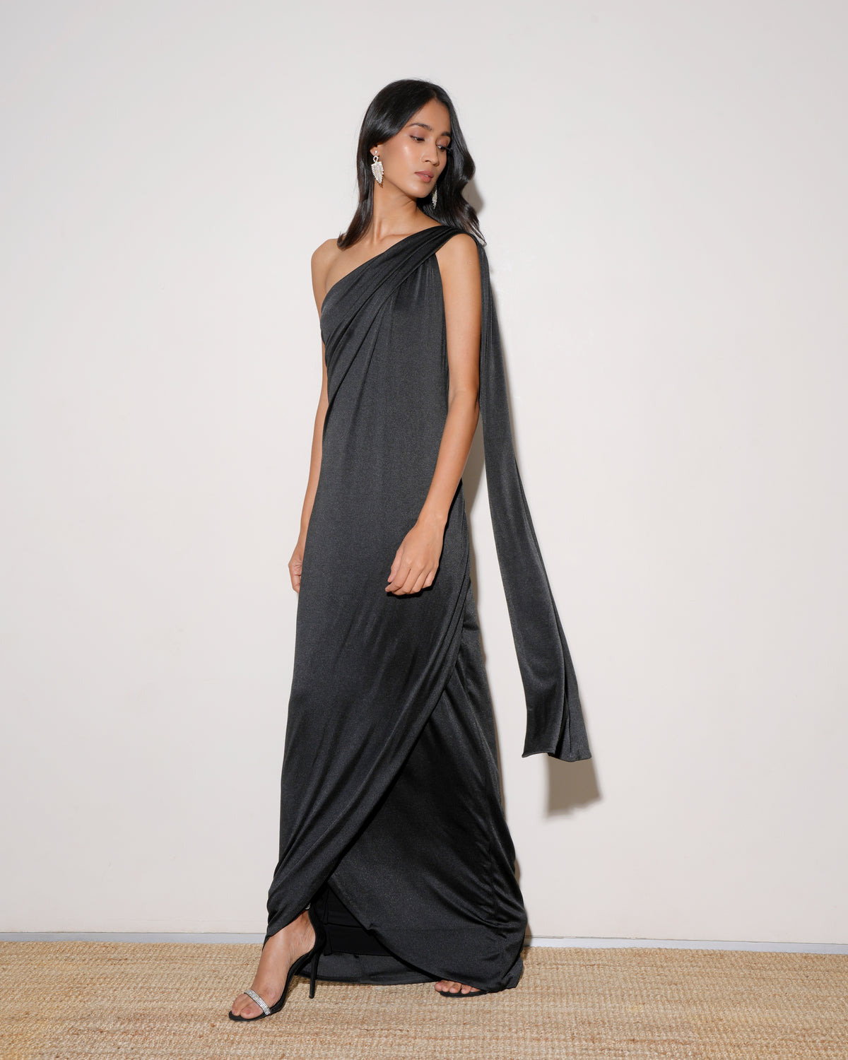 Halston Heritage Black Long Dress