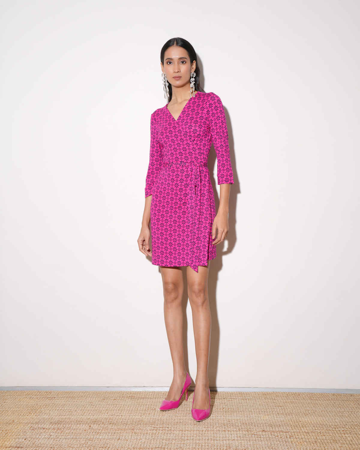 Dvf Julian Two Mini Wrap Dress