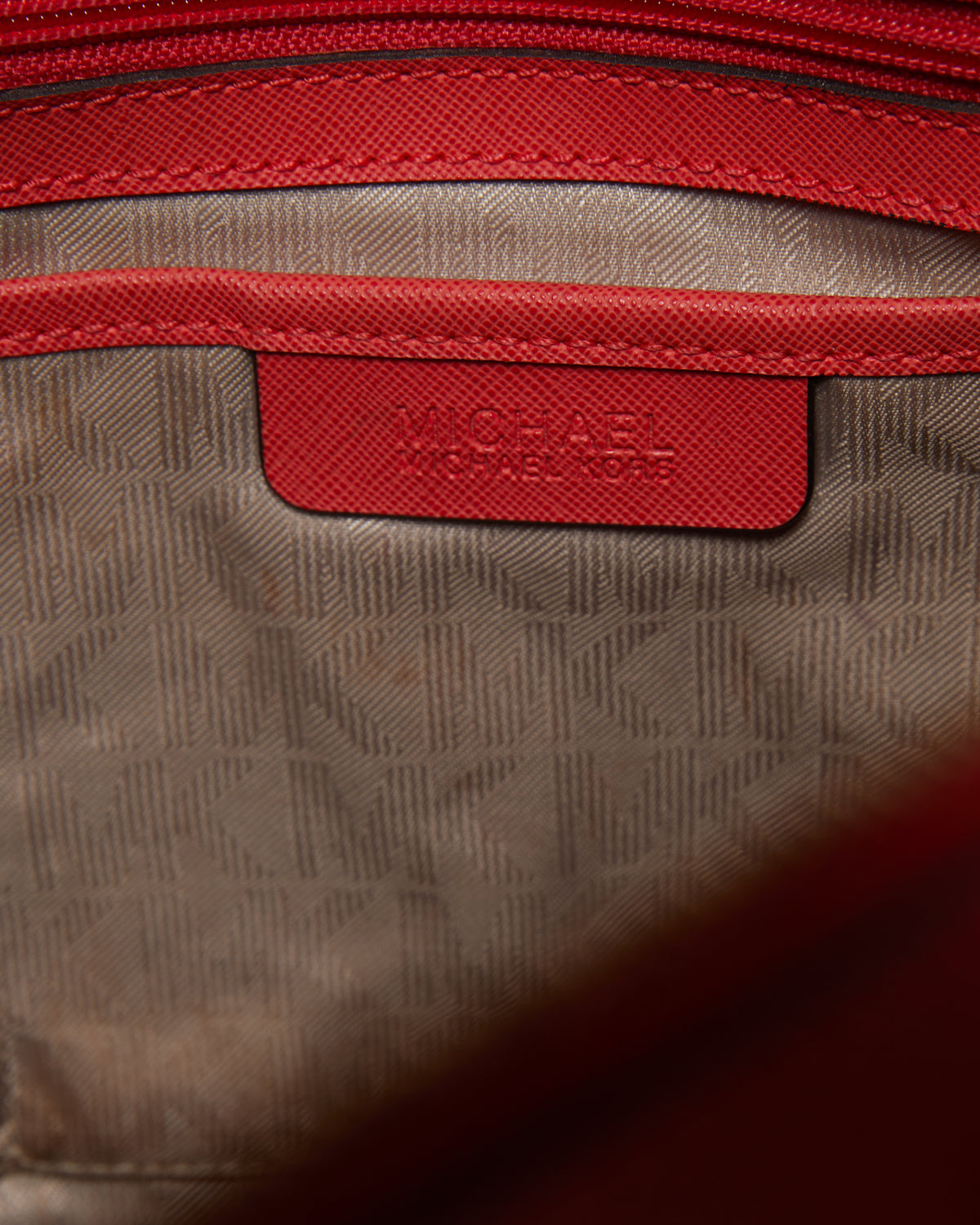 Michael Kors Red Tote Bag