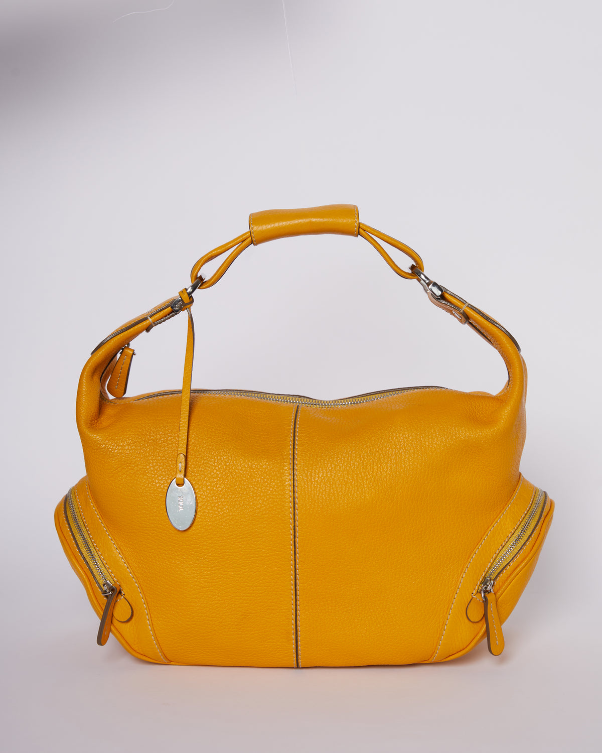 Tod's Yellow Leather Charlotte Hobo Bag