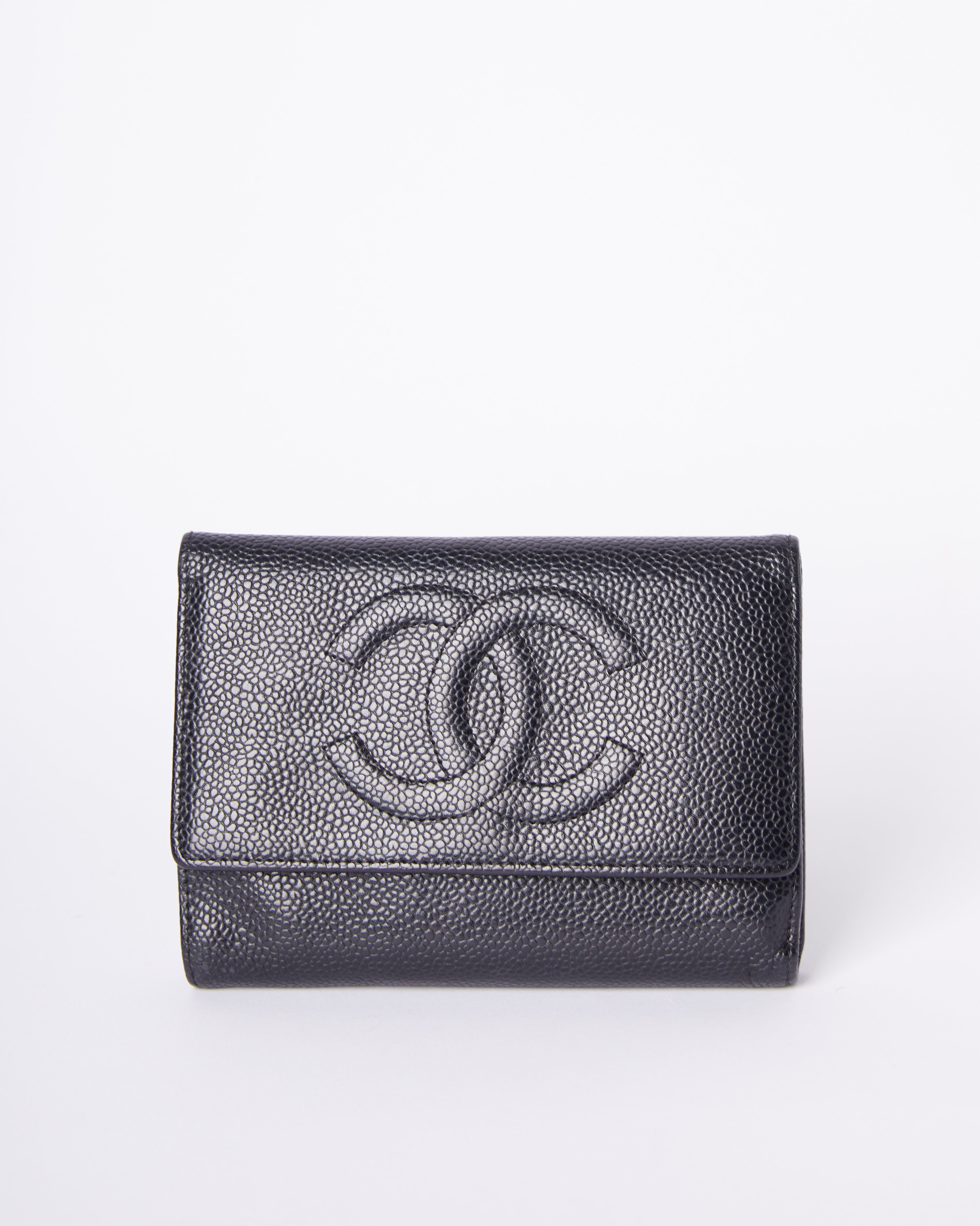 Chanel Black Caviar Bifold Wallet