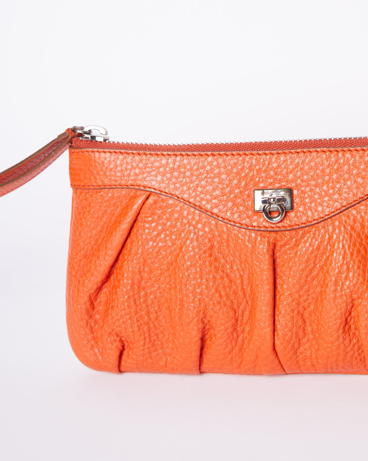 Salvatore Ferragamo Leather Clutch