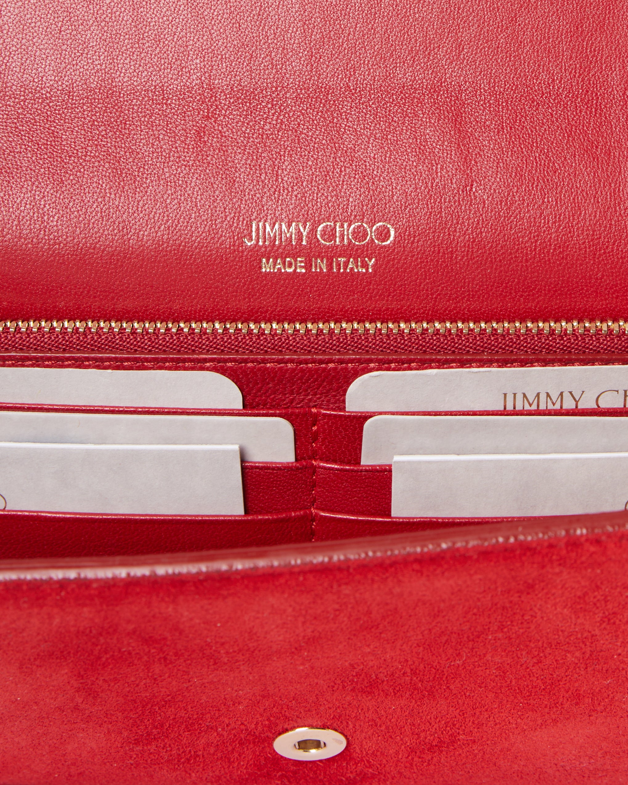 Jimmy Choo Suede Lydia Clutch