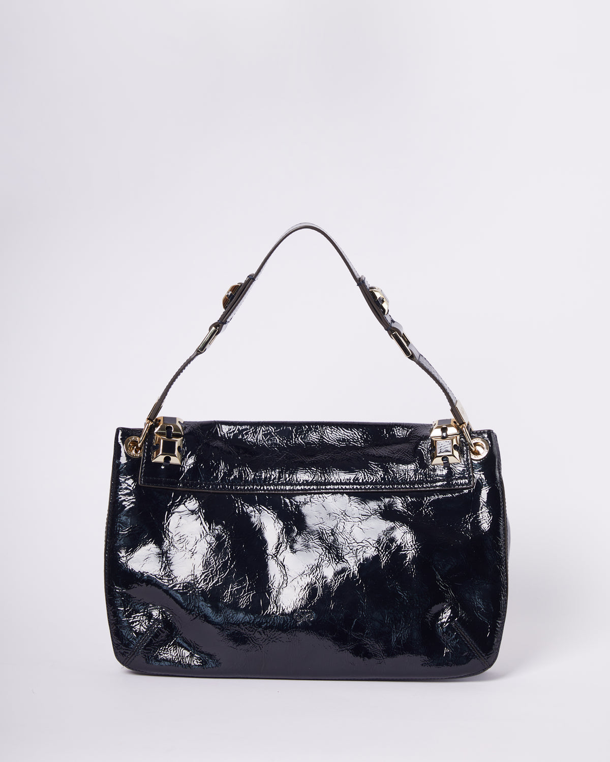 Anya Hindmarch Leather Shoulder Bag In Black