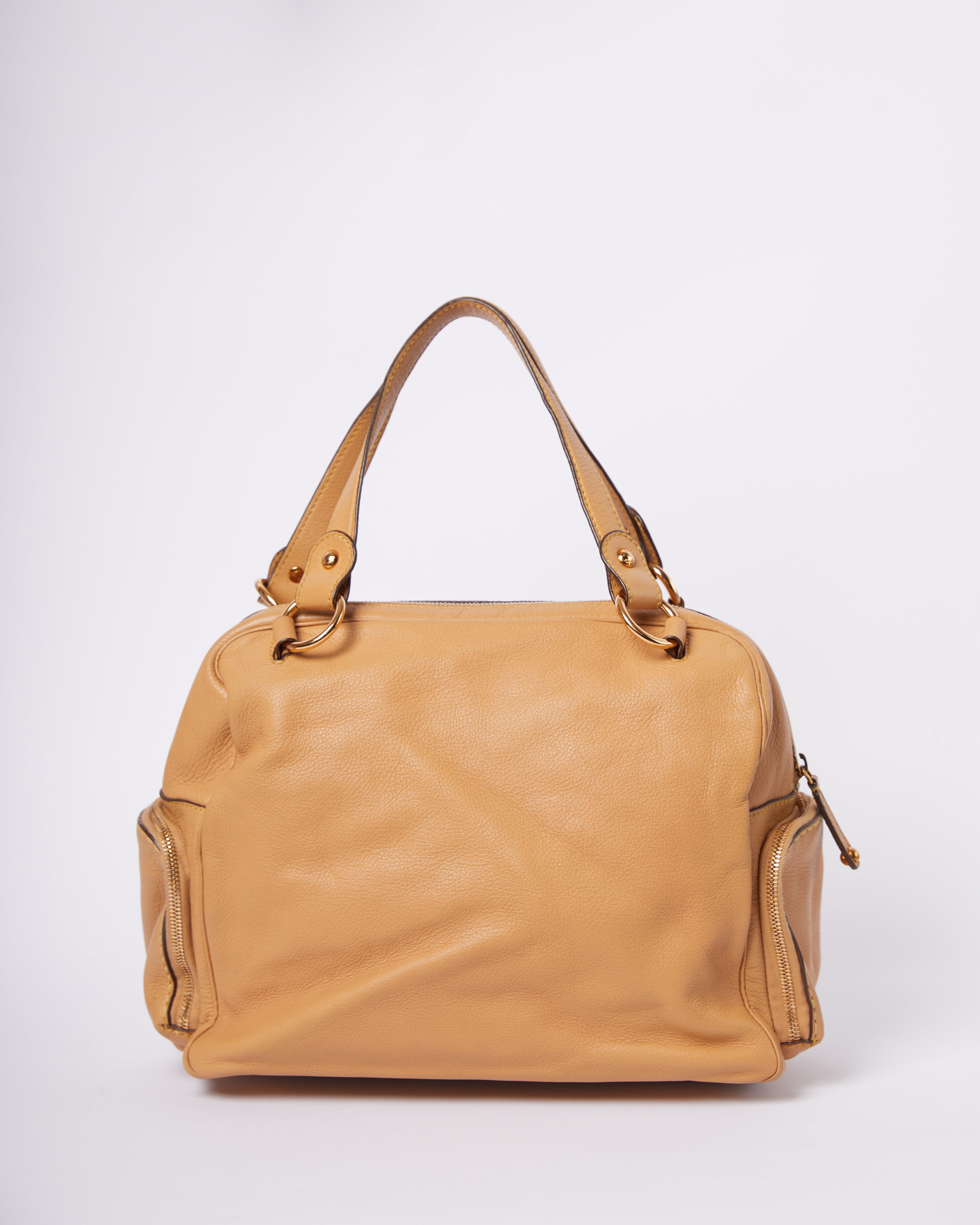 Tod's Tan Leather Multi Pocket Satchel