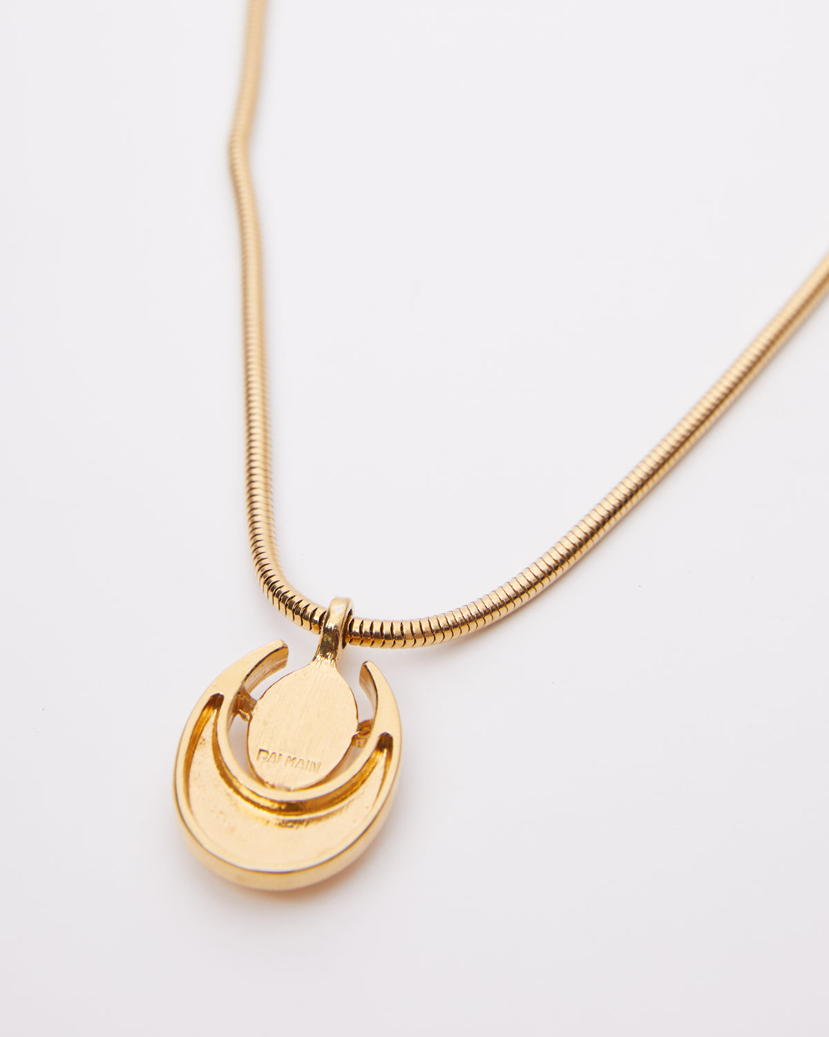 Vintage Balmain Oval Necklace