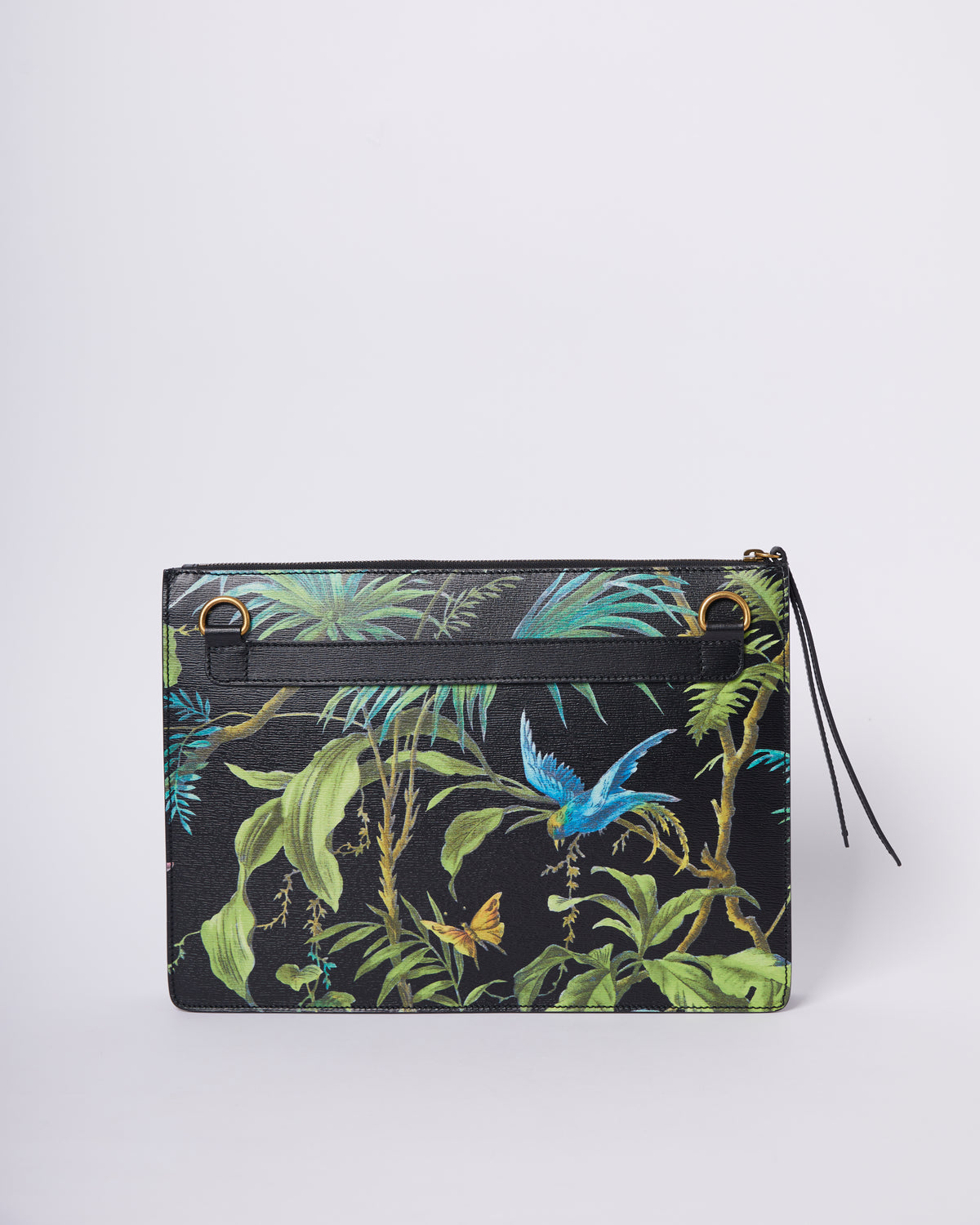 New Gucci Tropical Black Bird Crosbody Bag