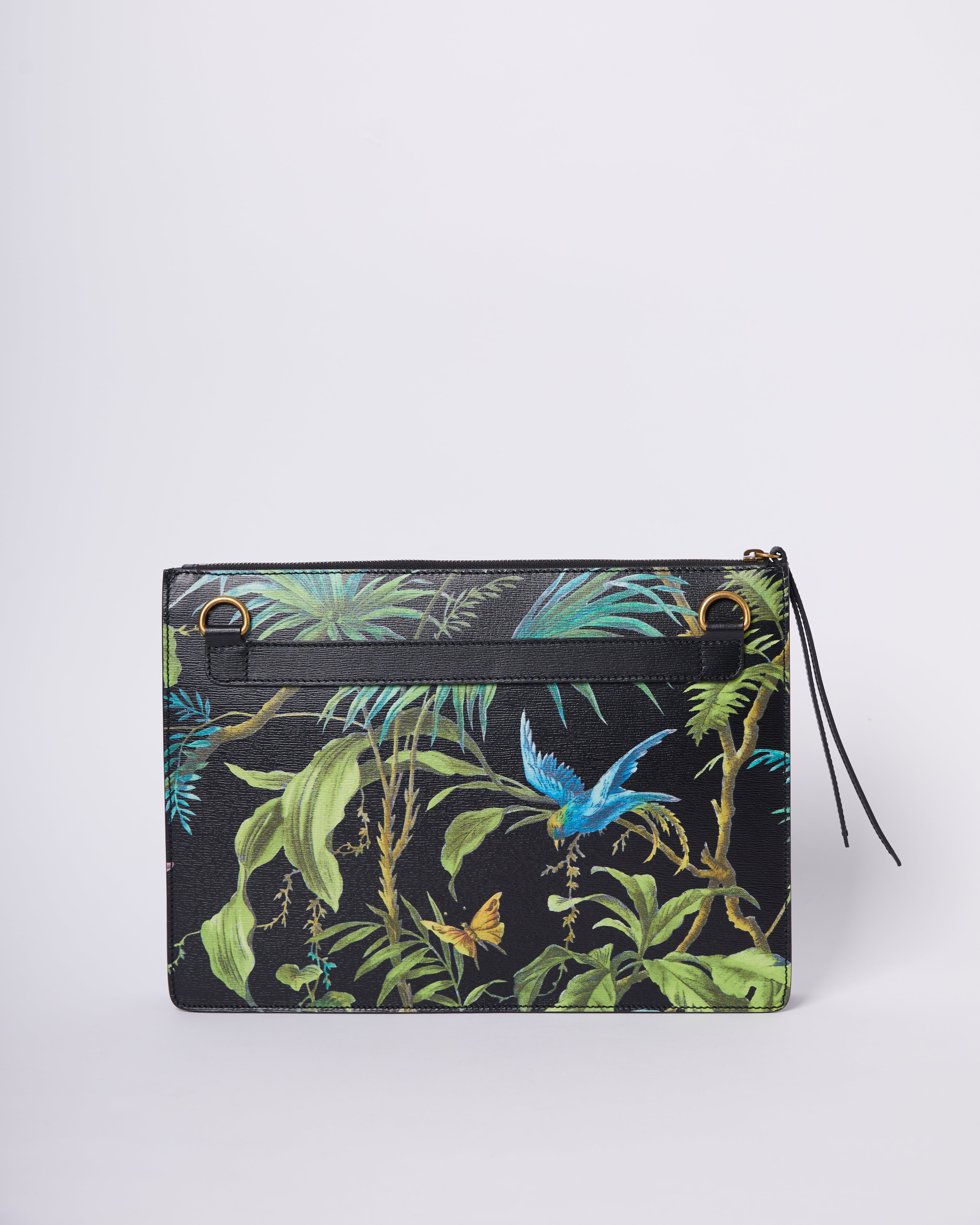 Gucci Tropical Black Bird Crosbody Bag