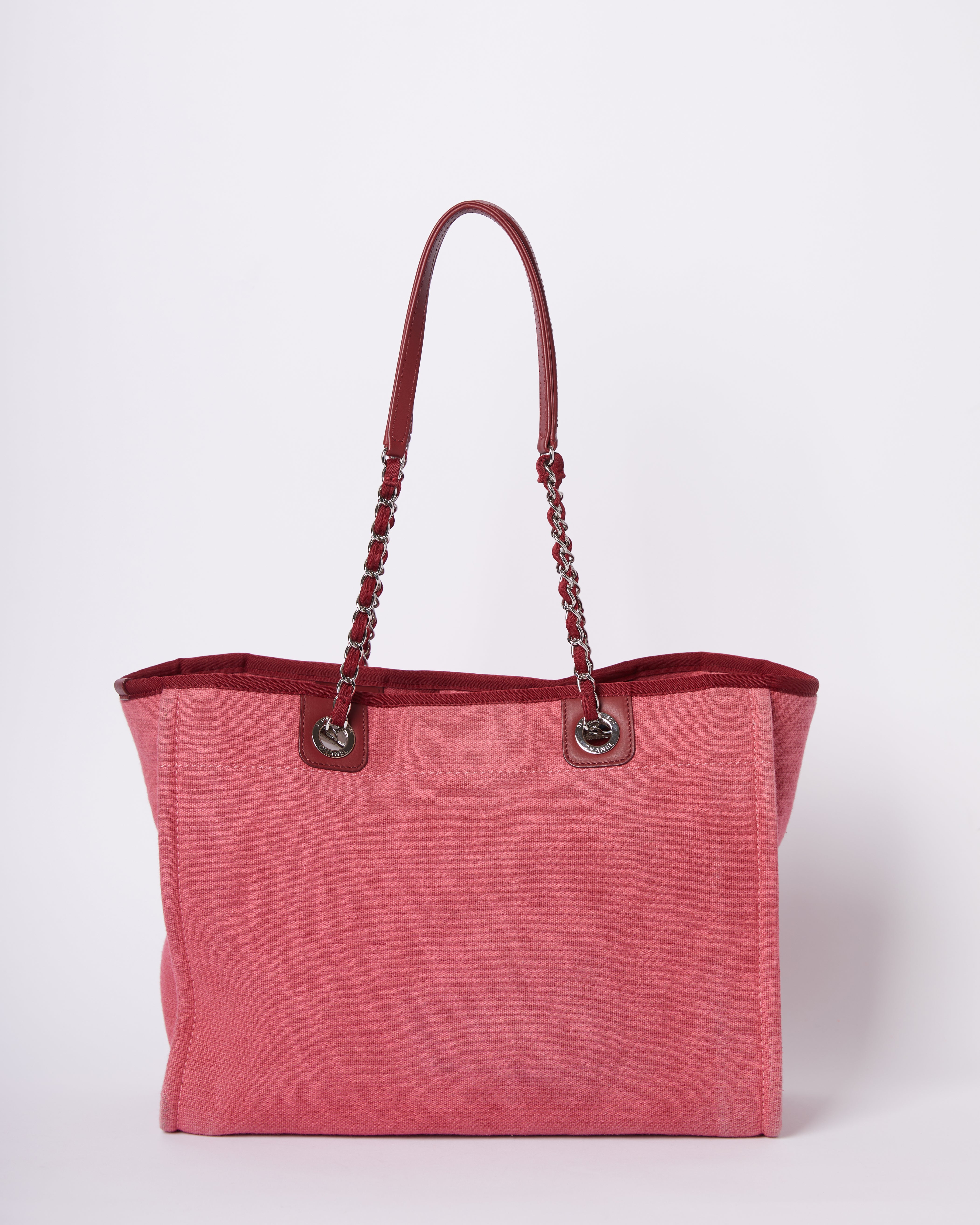 Pink chanel deauville tote hotsell