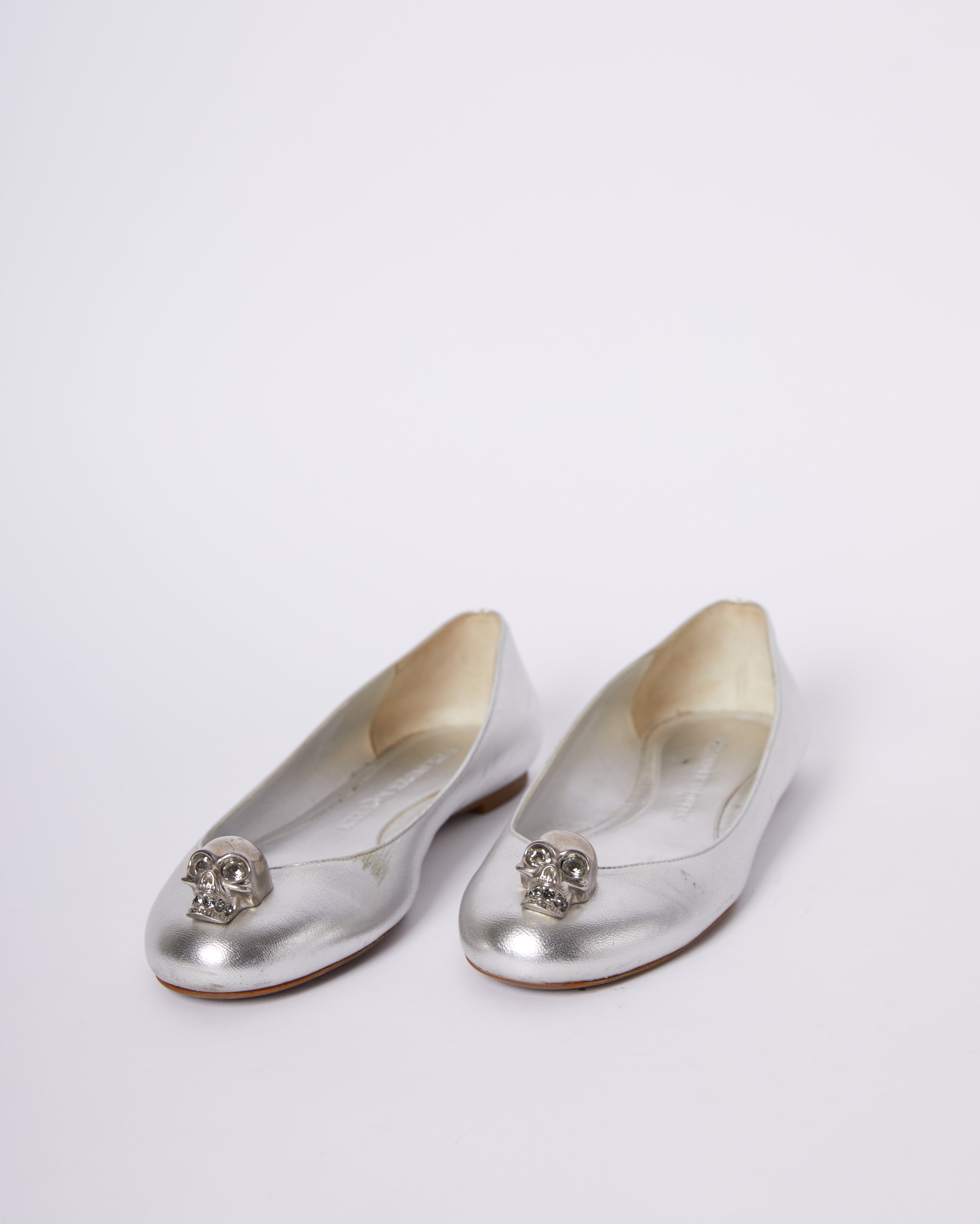 Alexander mcqueen skull flat shoes online