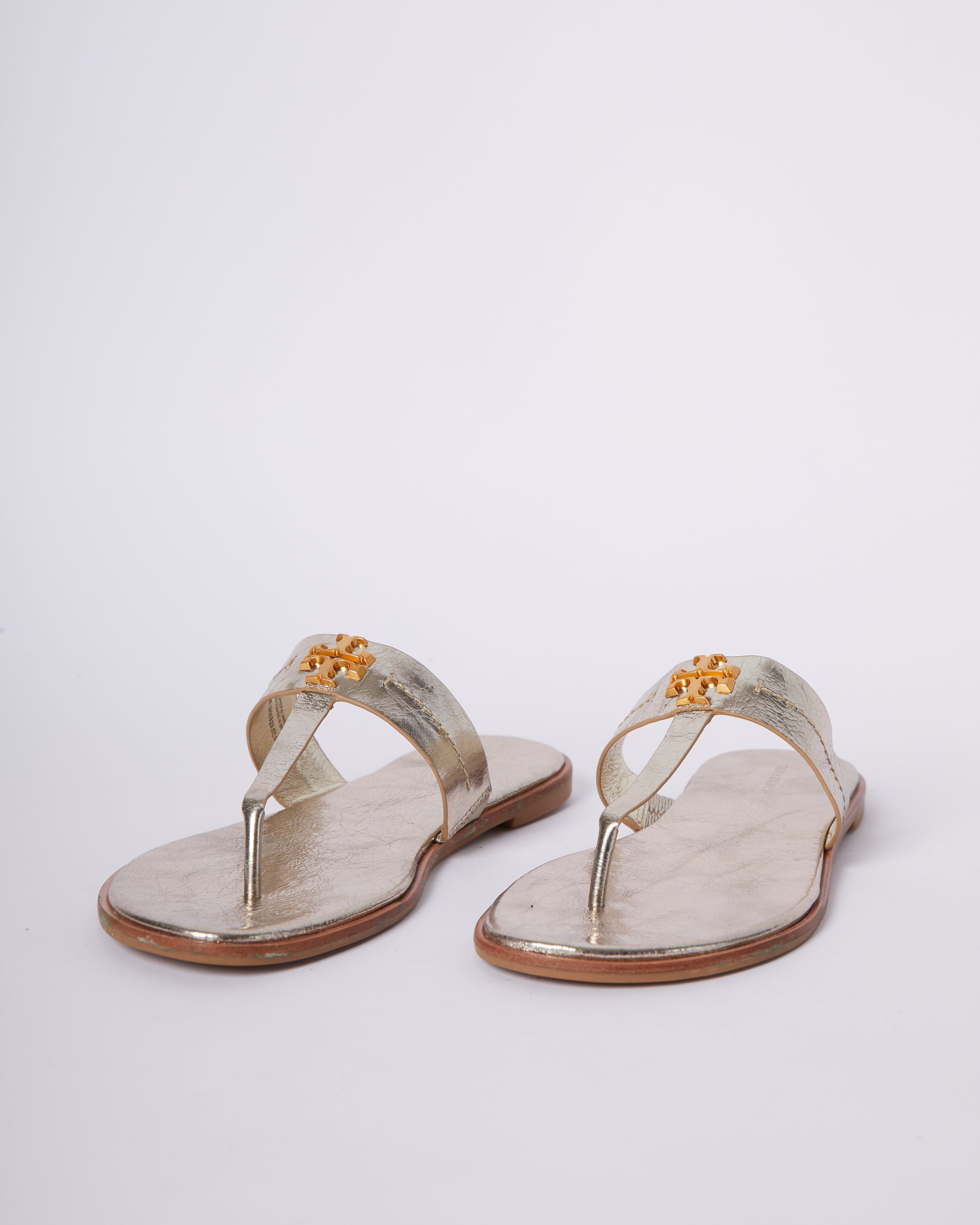 Tory Burch Gold Flats