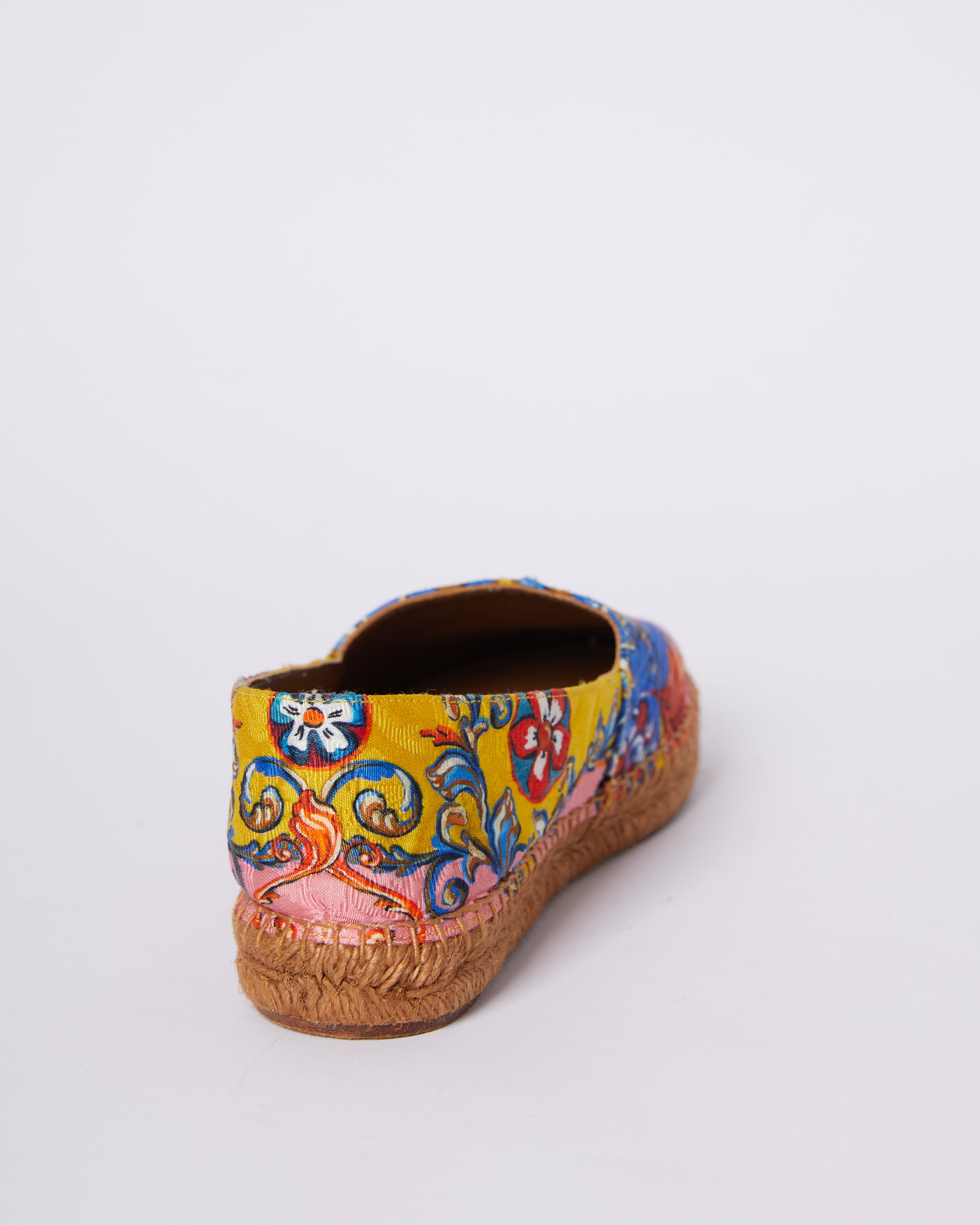 D&G Multicolour Brocade Fabric Espadrille