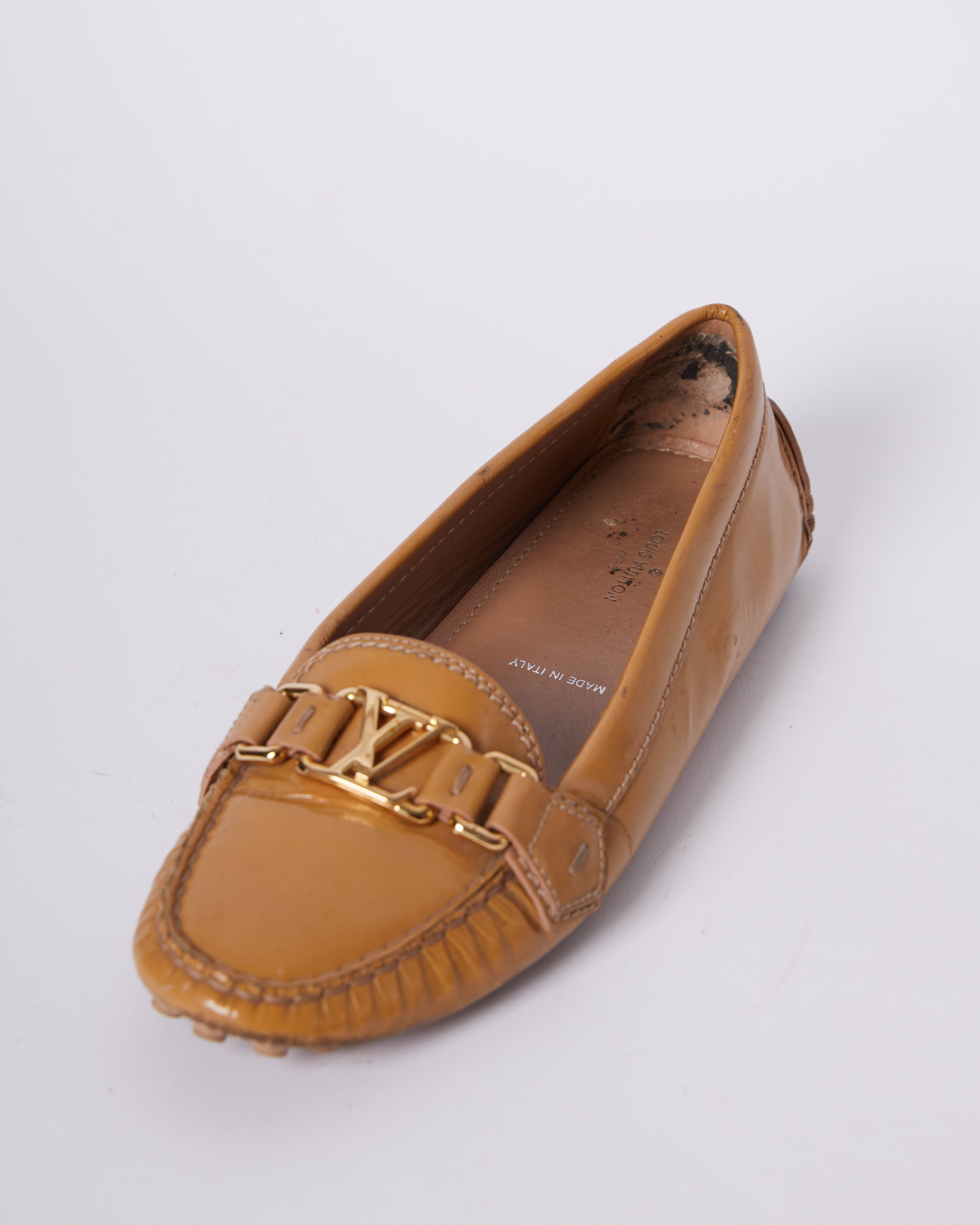 LV Tan Loafers