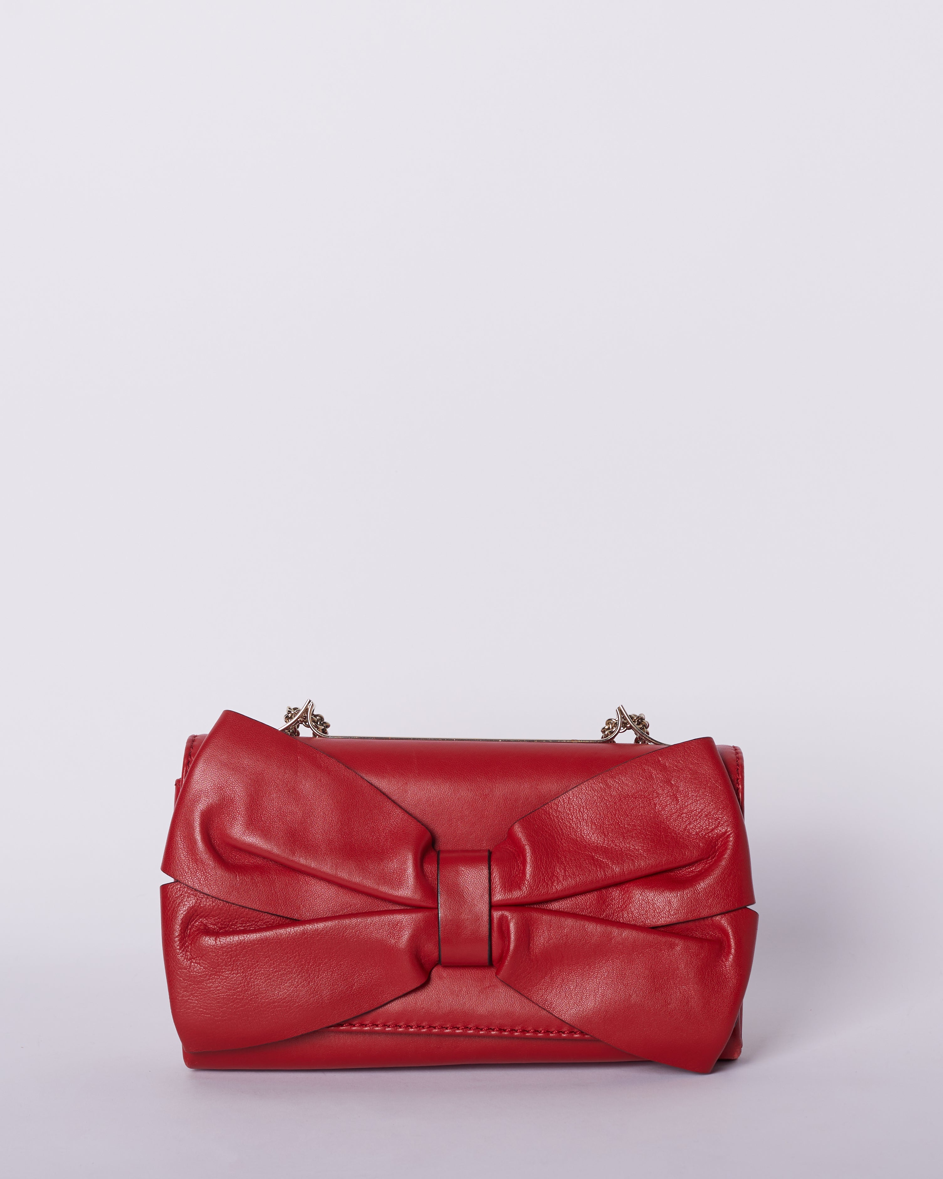 Valentino Small Leather Bow Shoulder Bag