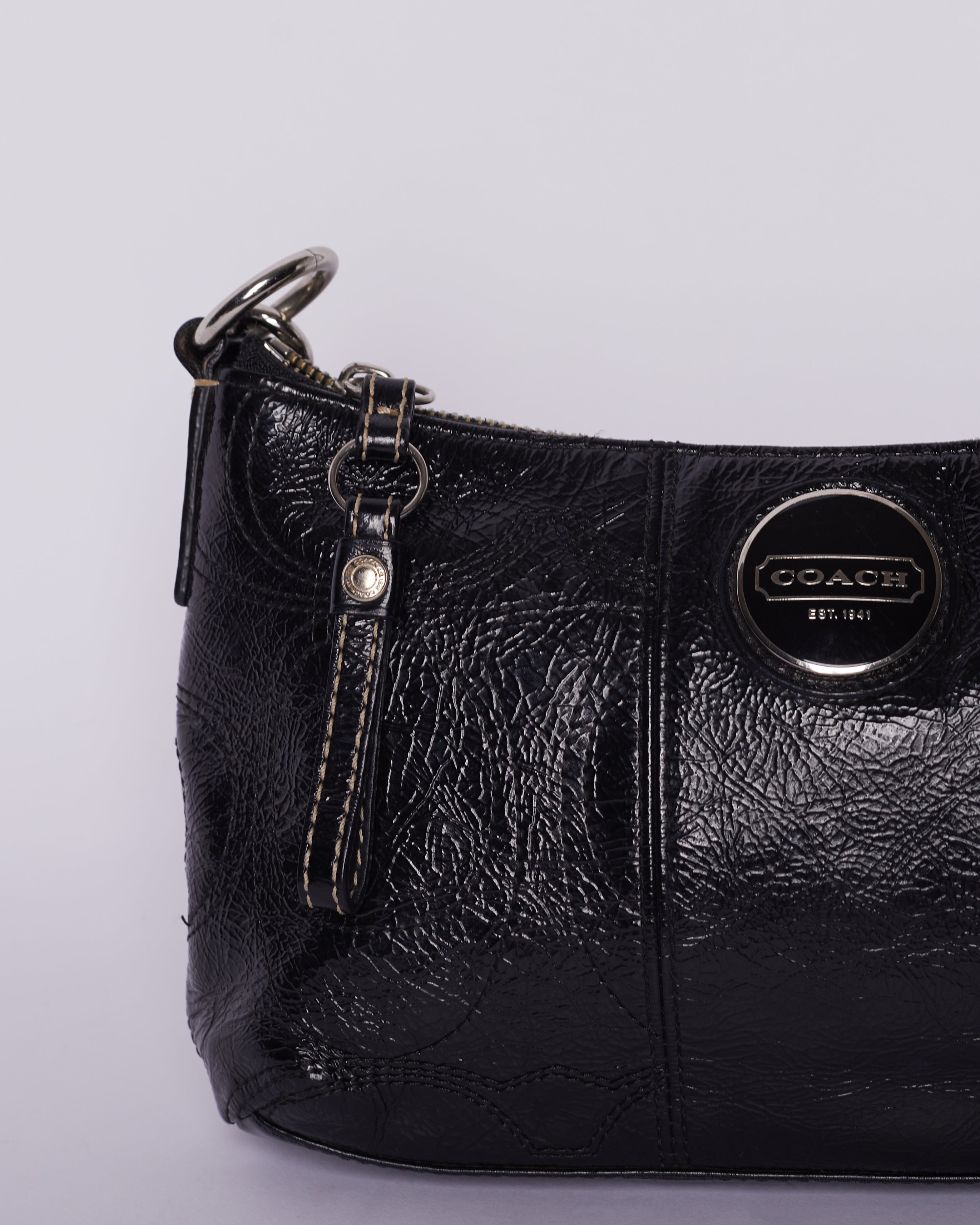 Coach black shoulder Bag