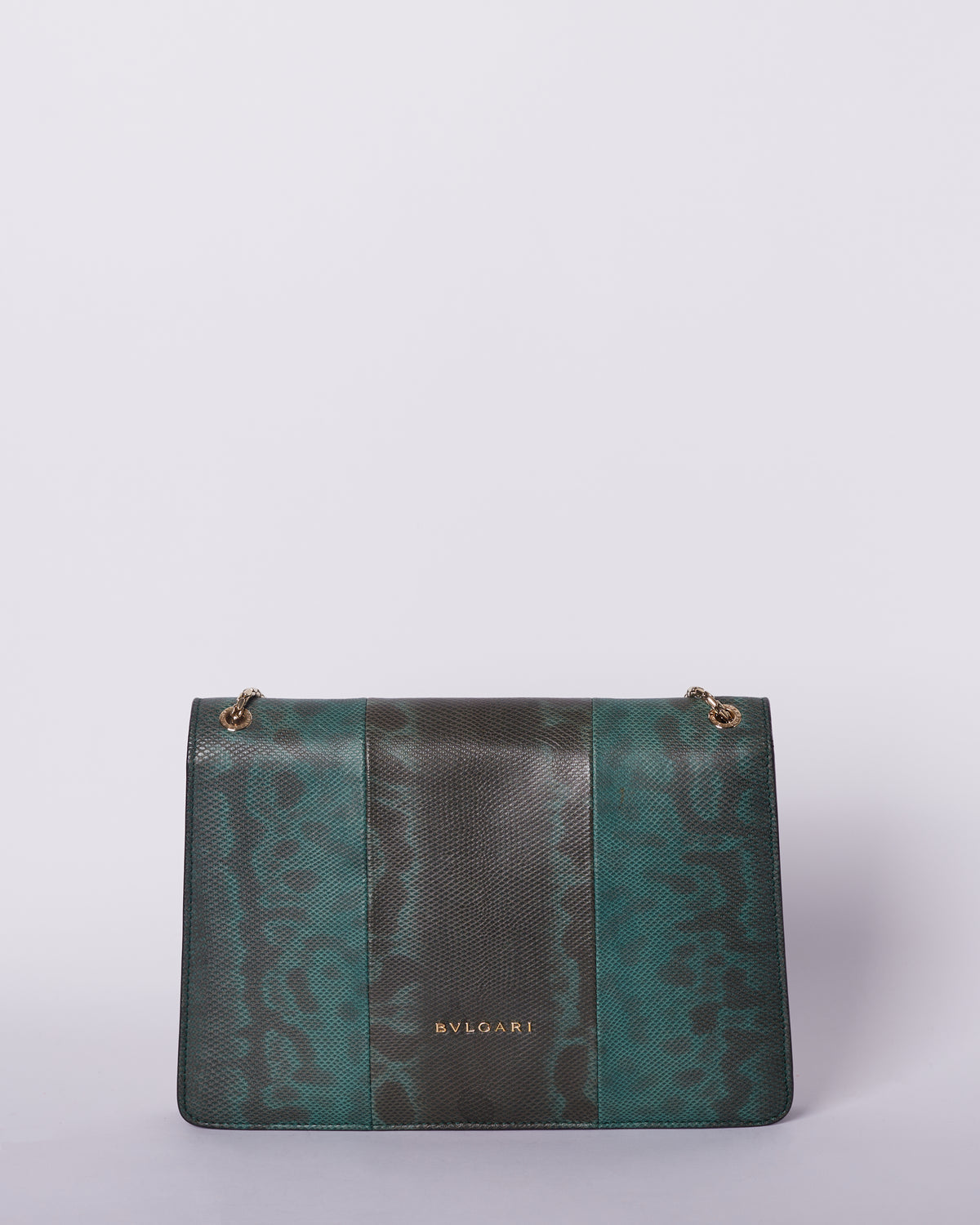 Bvlgari Serpenti Leather Crossbody Shoulder Bag