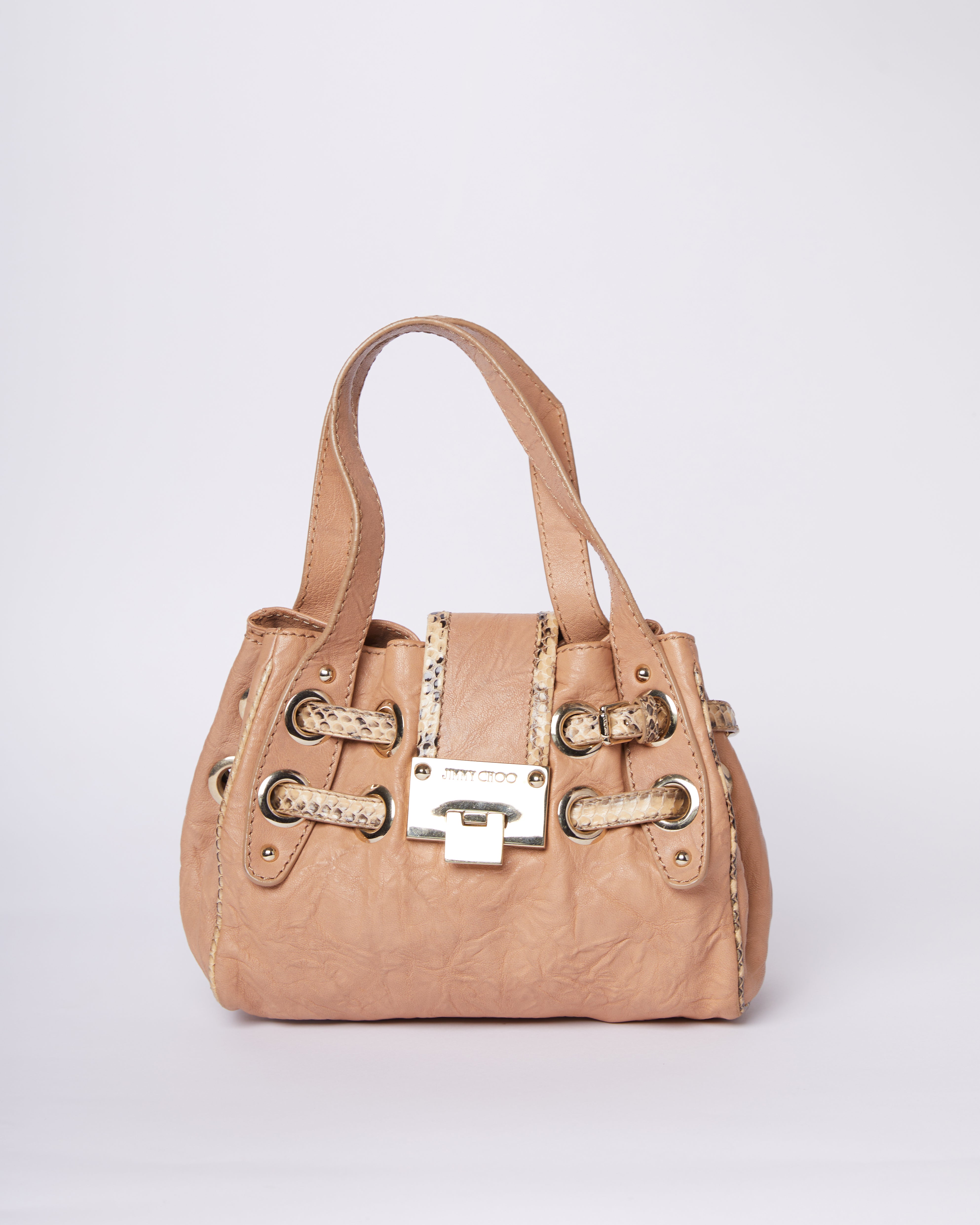 Jimmy Choo Riki Leather Shoulder Bag