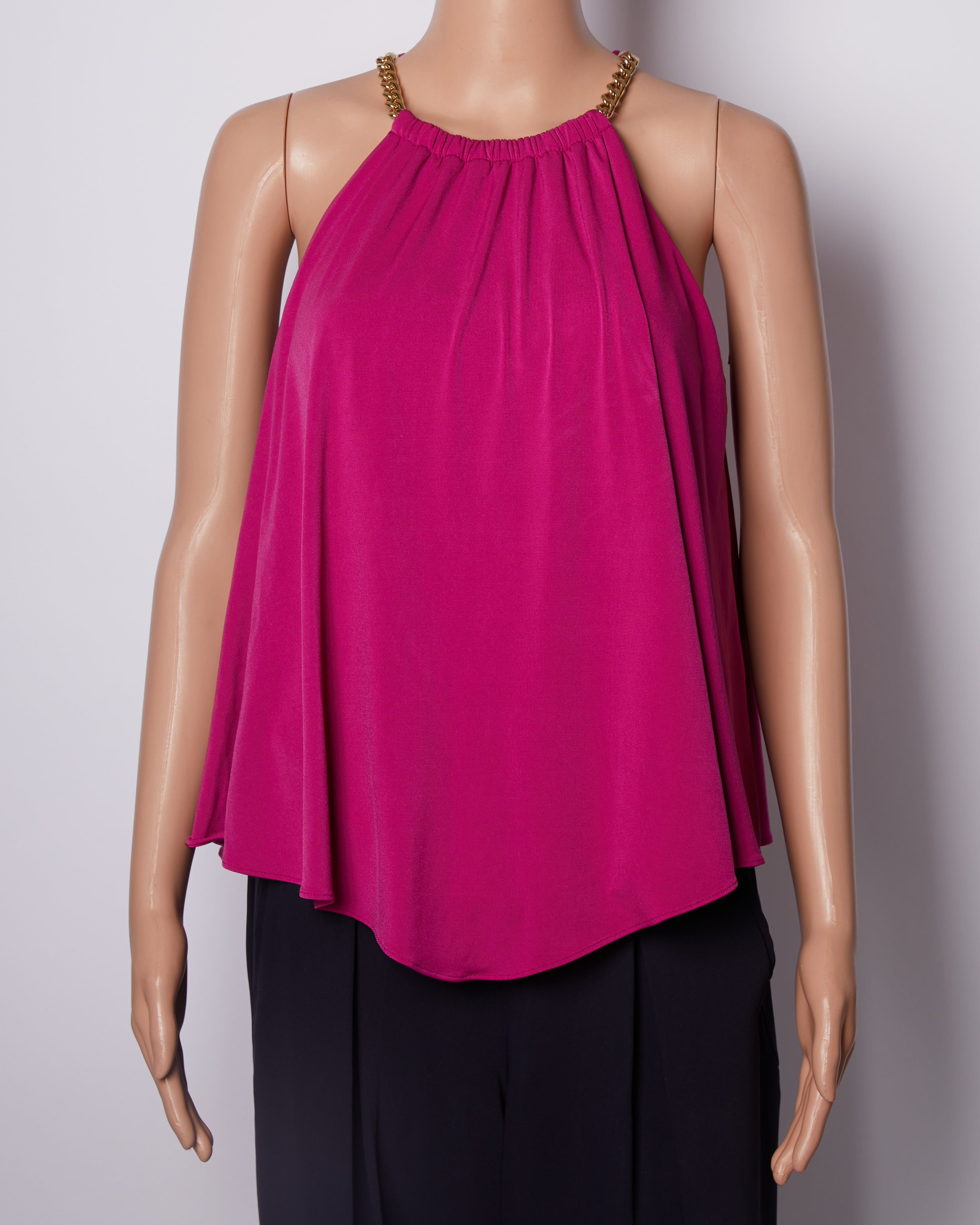 MK Hot Pink Top With Chain Detailing