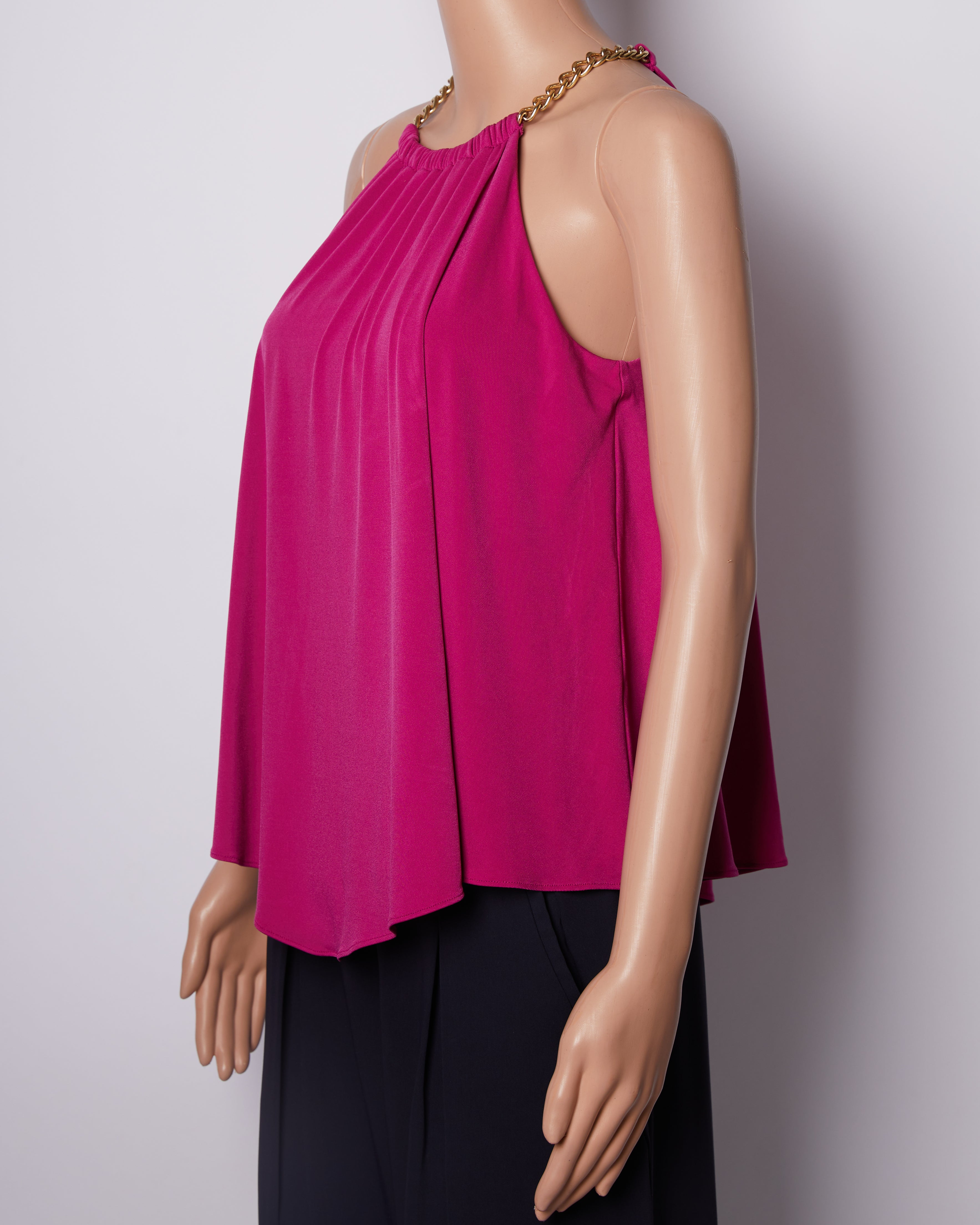 MK Hot Pink Top With Chain Detailing