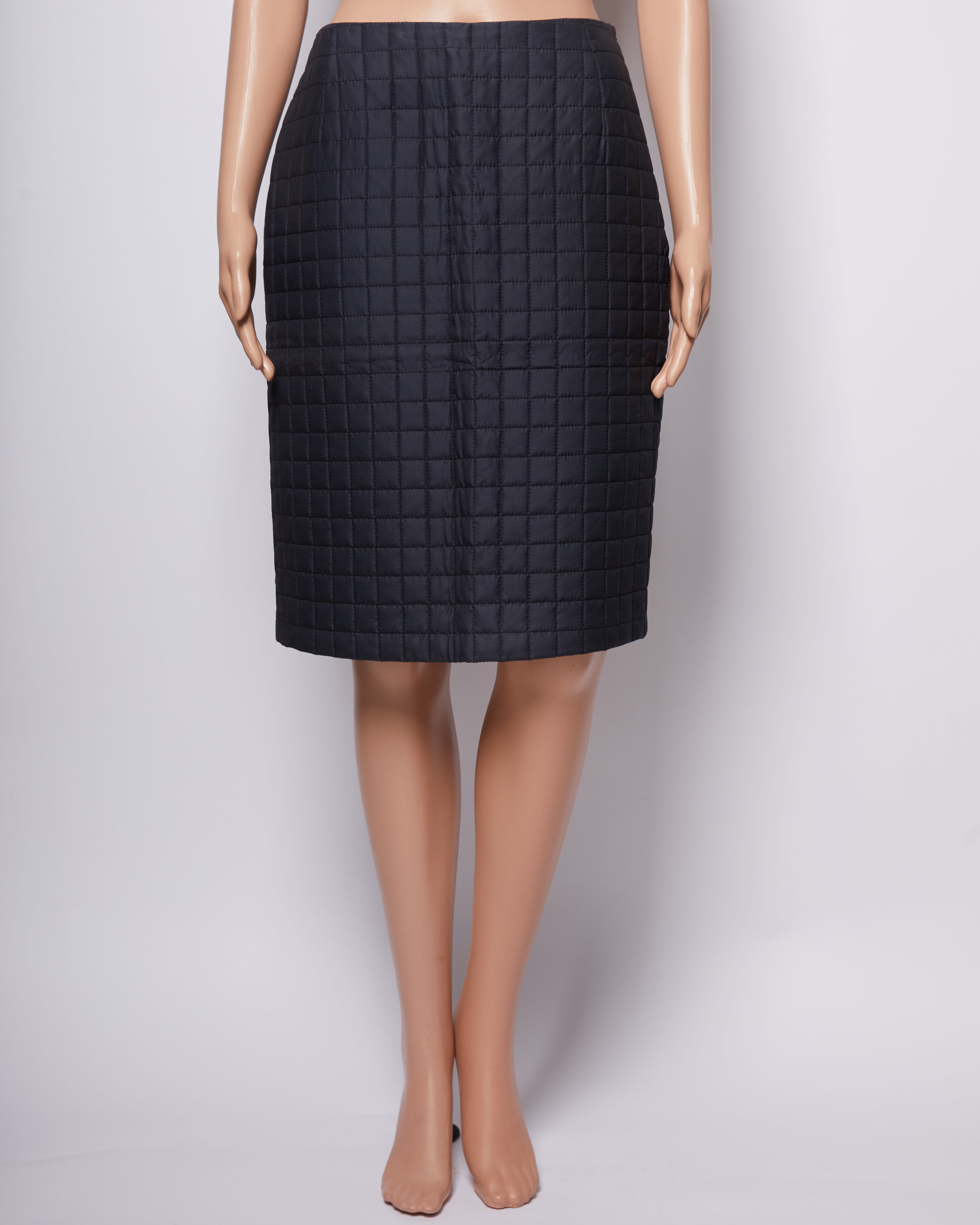 Akris Quilted Pencil Skirt