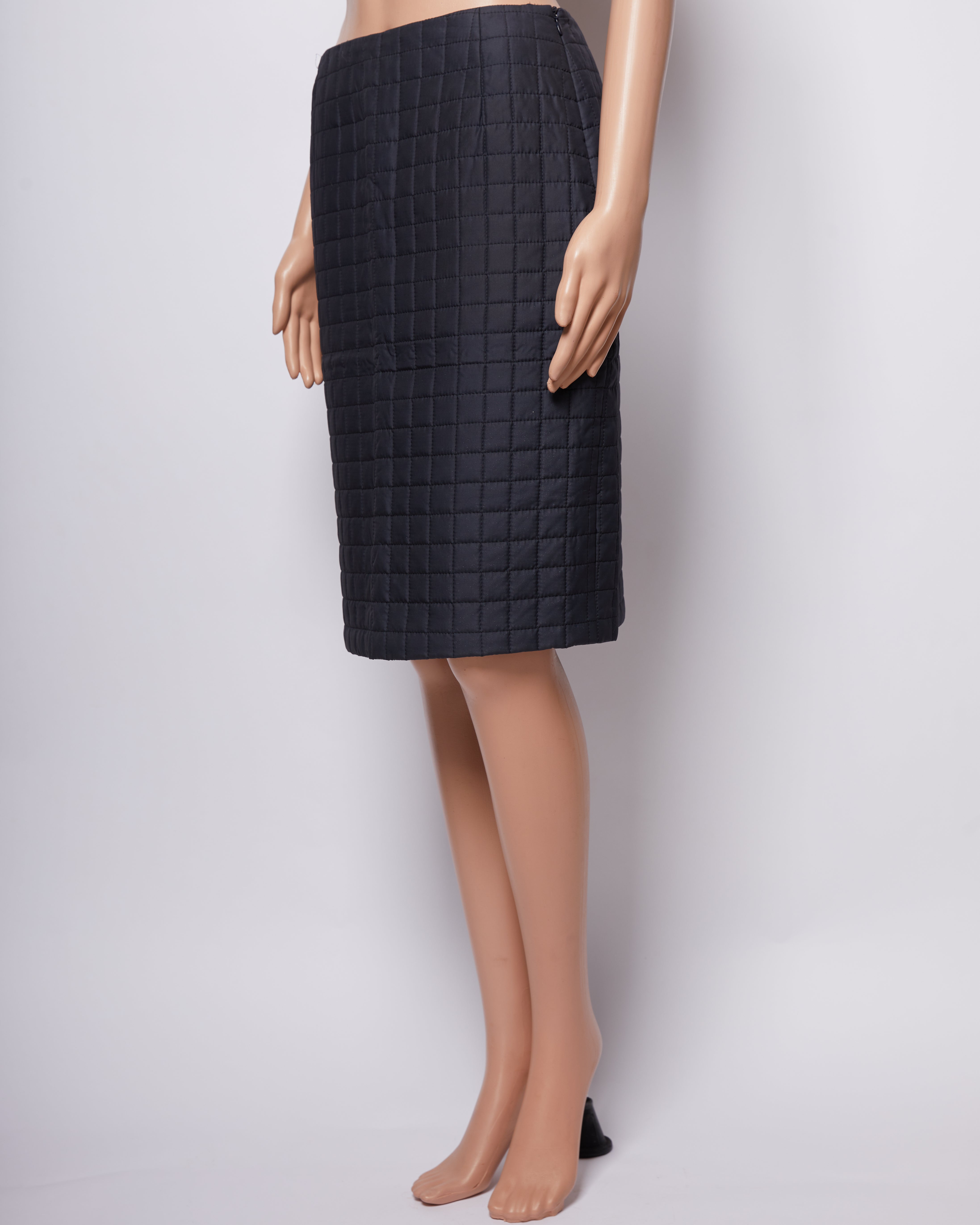 Akris Quilted Pencil Skirt