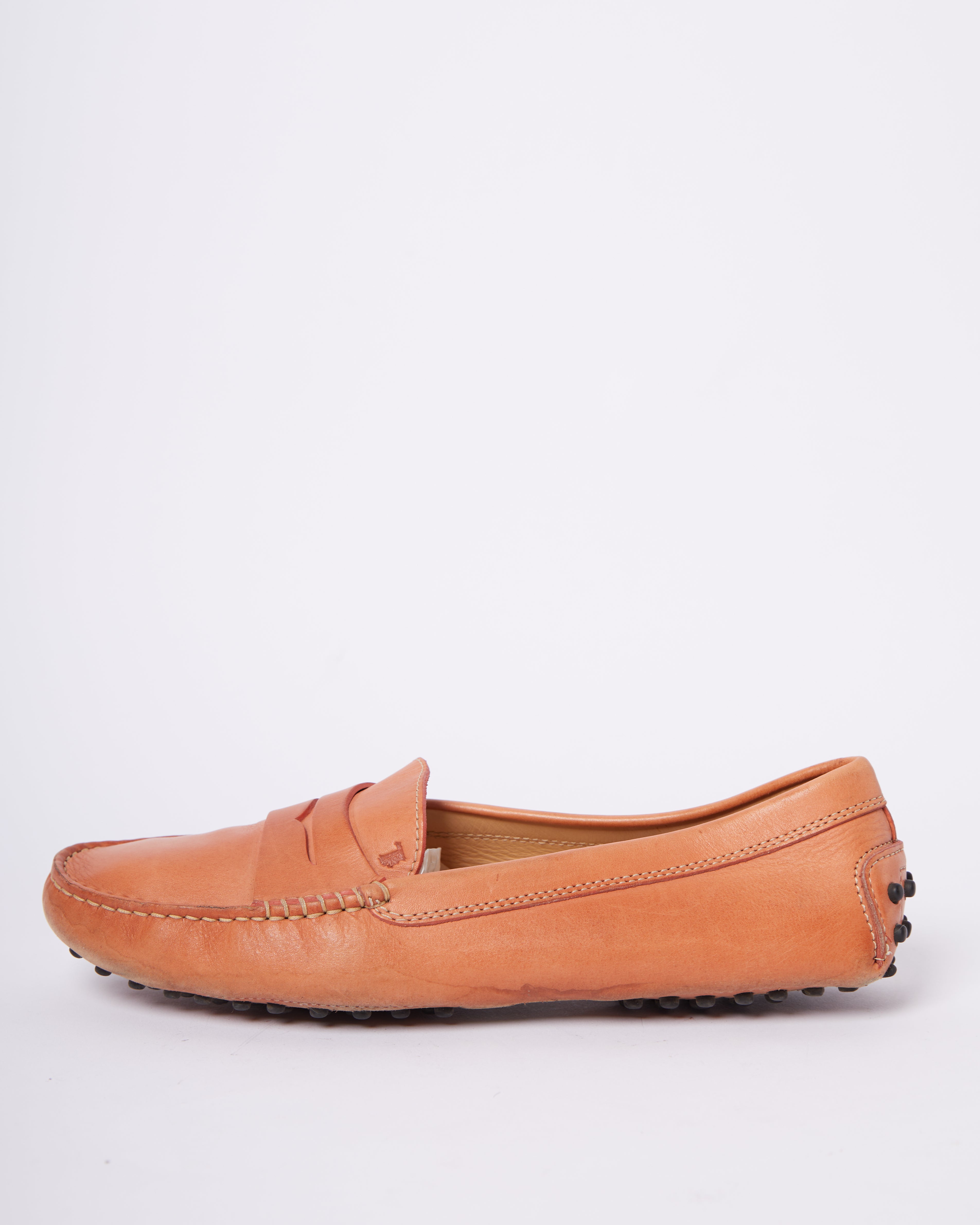 Tods Orange Loafers