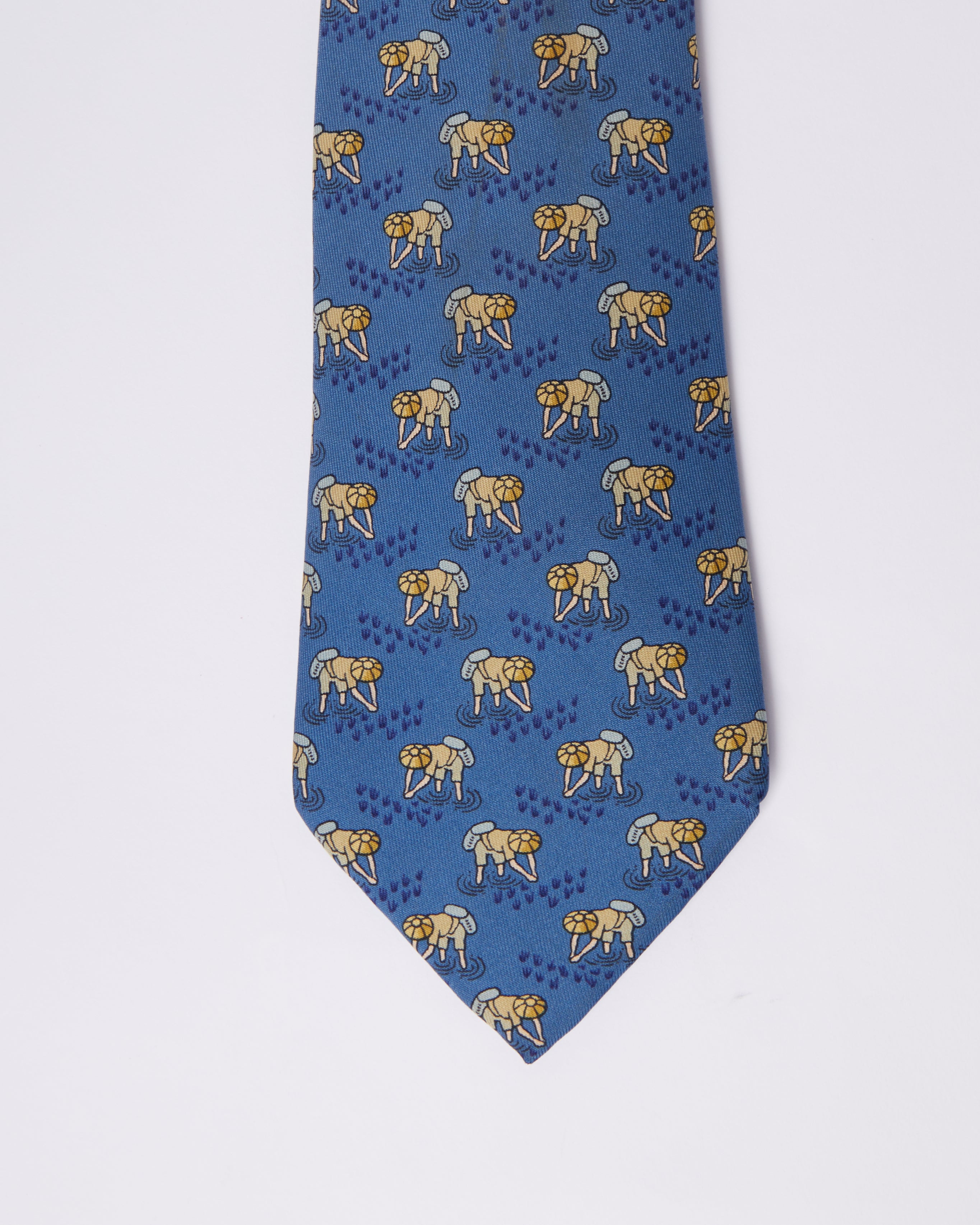 Hermes Paddy Fields Tie