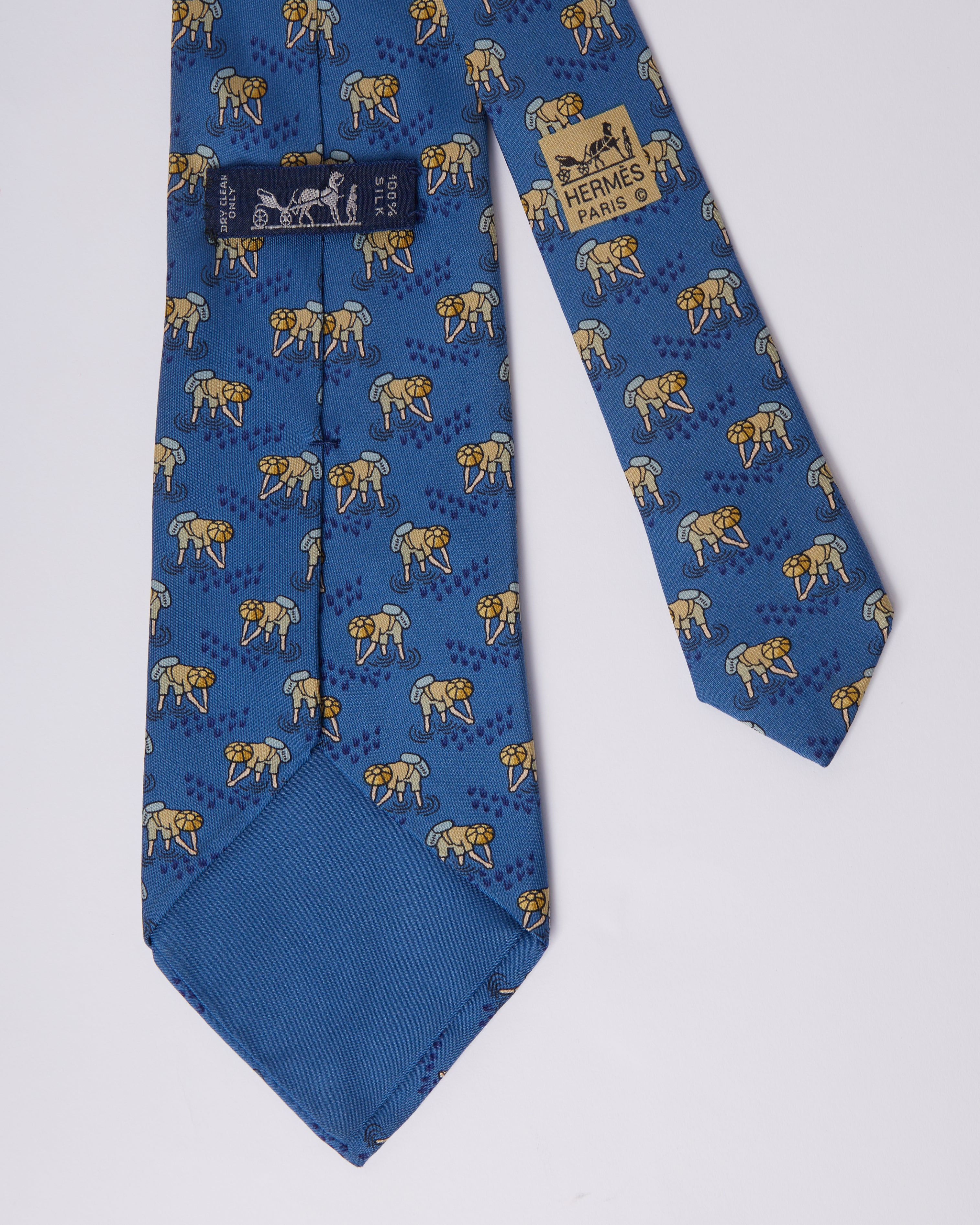 Hermes Paddy Fields Tie