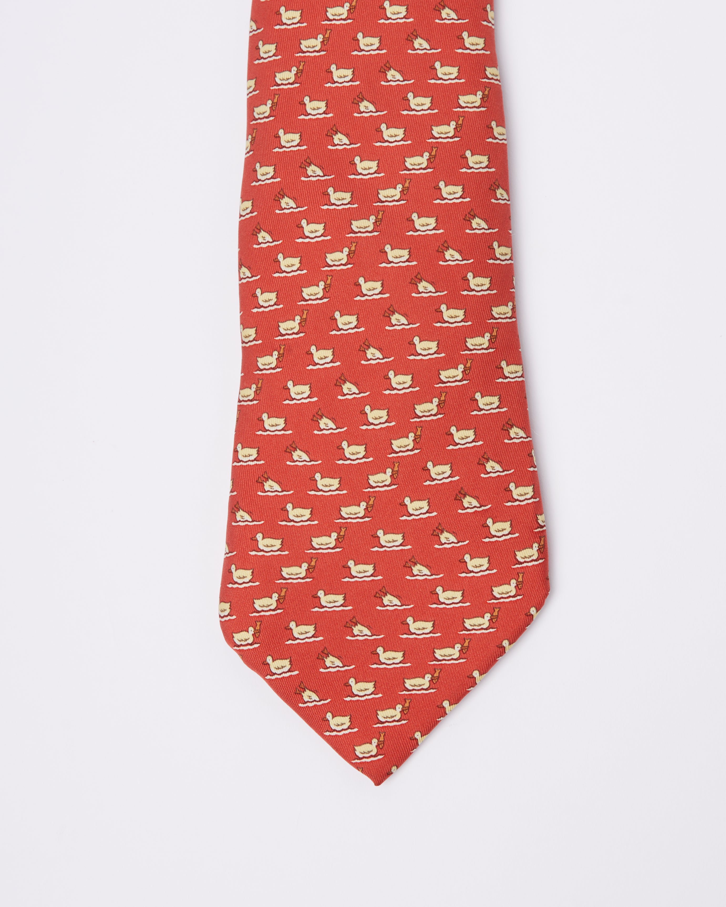 Hermes Duckie Red Tie