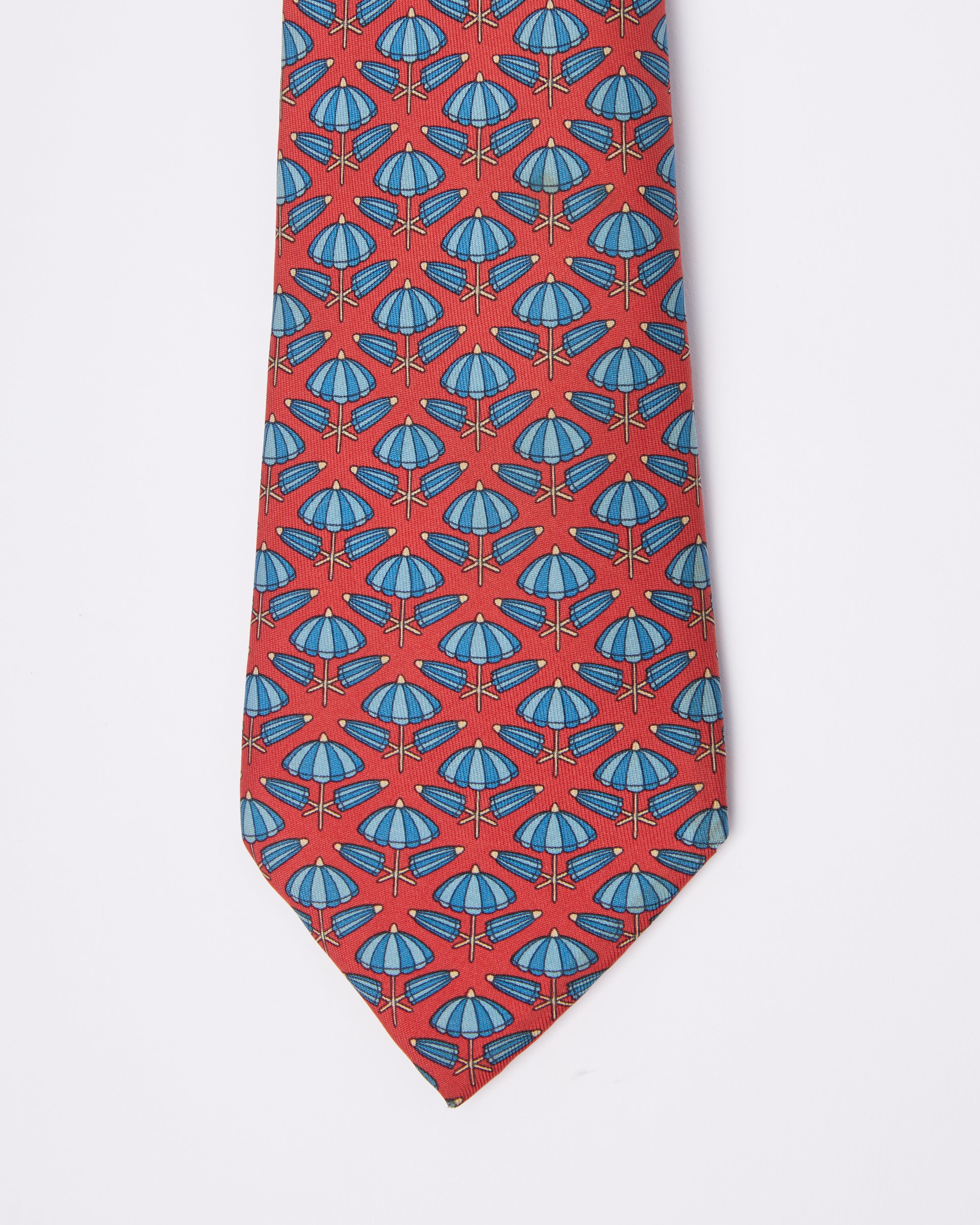 Hermes Beach Red Tie