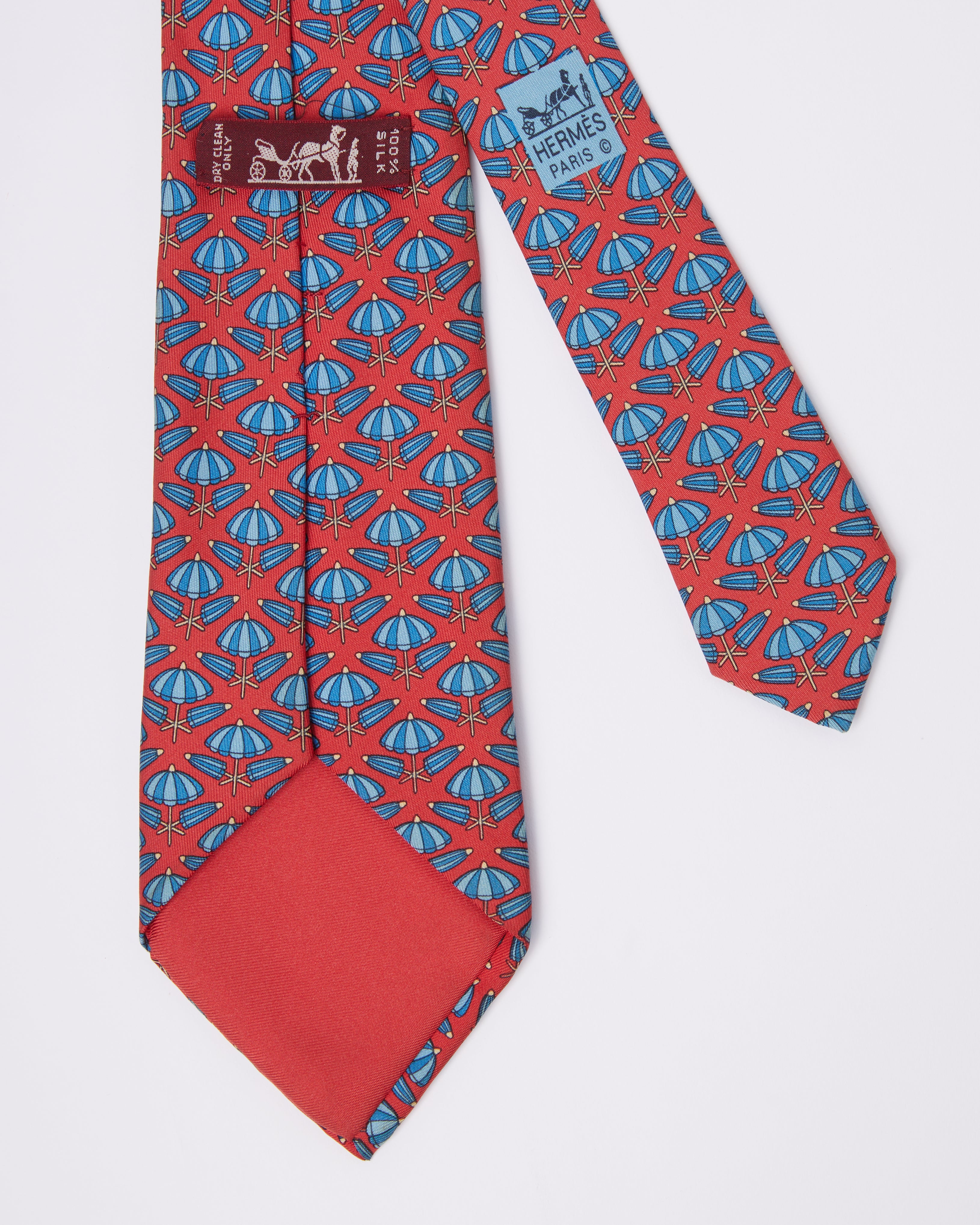 Hermes Beach Red Tie