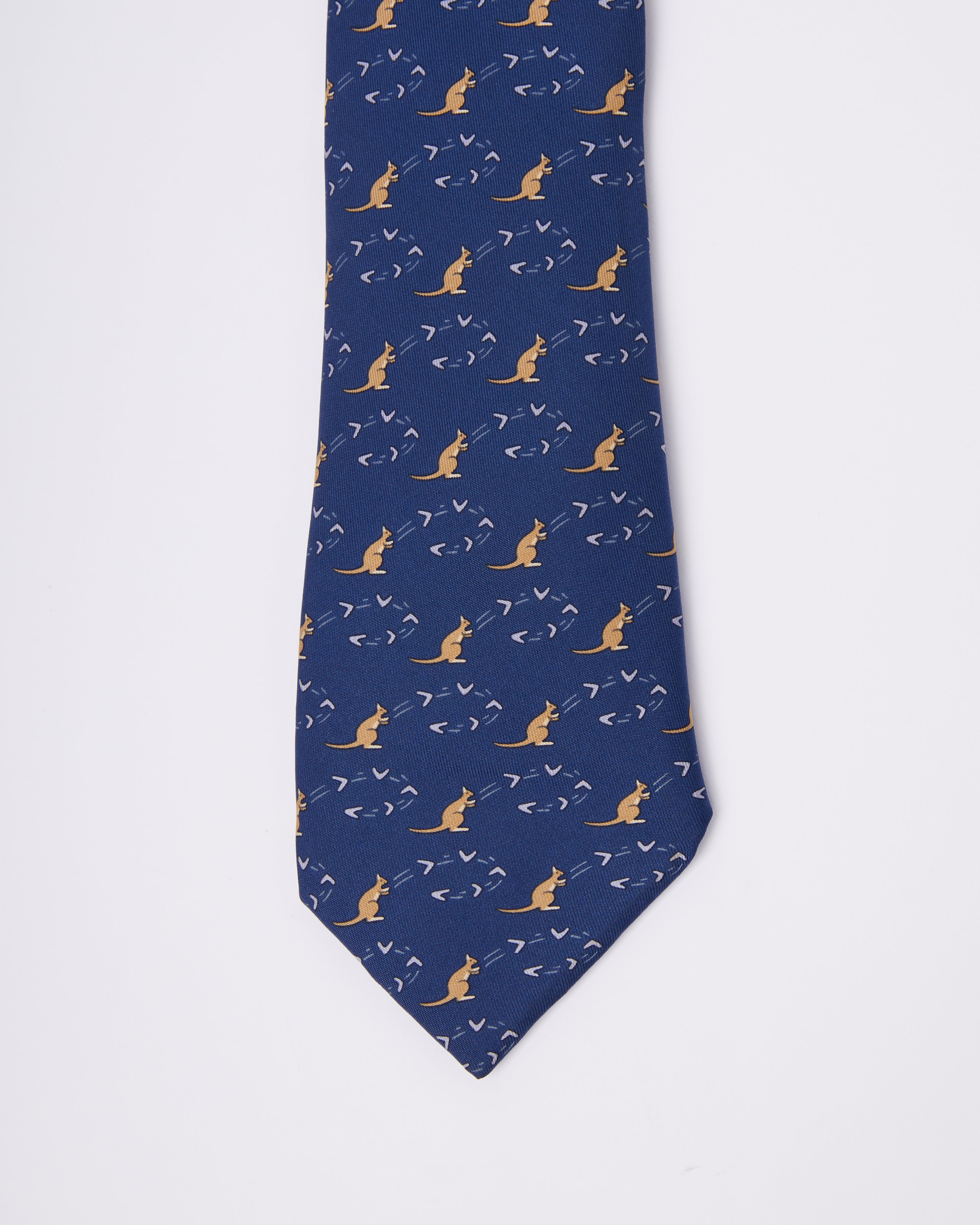 Hermes Jummy Kangaroo  Tie