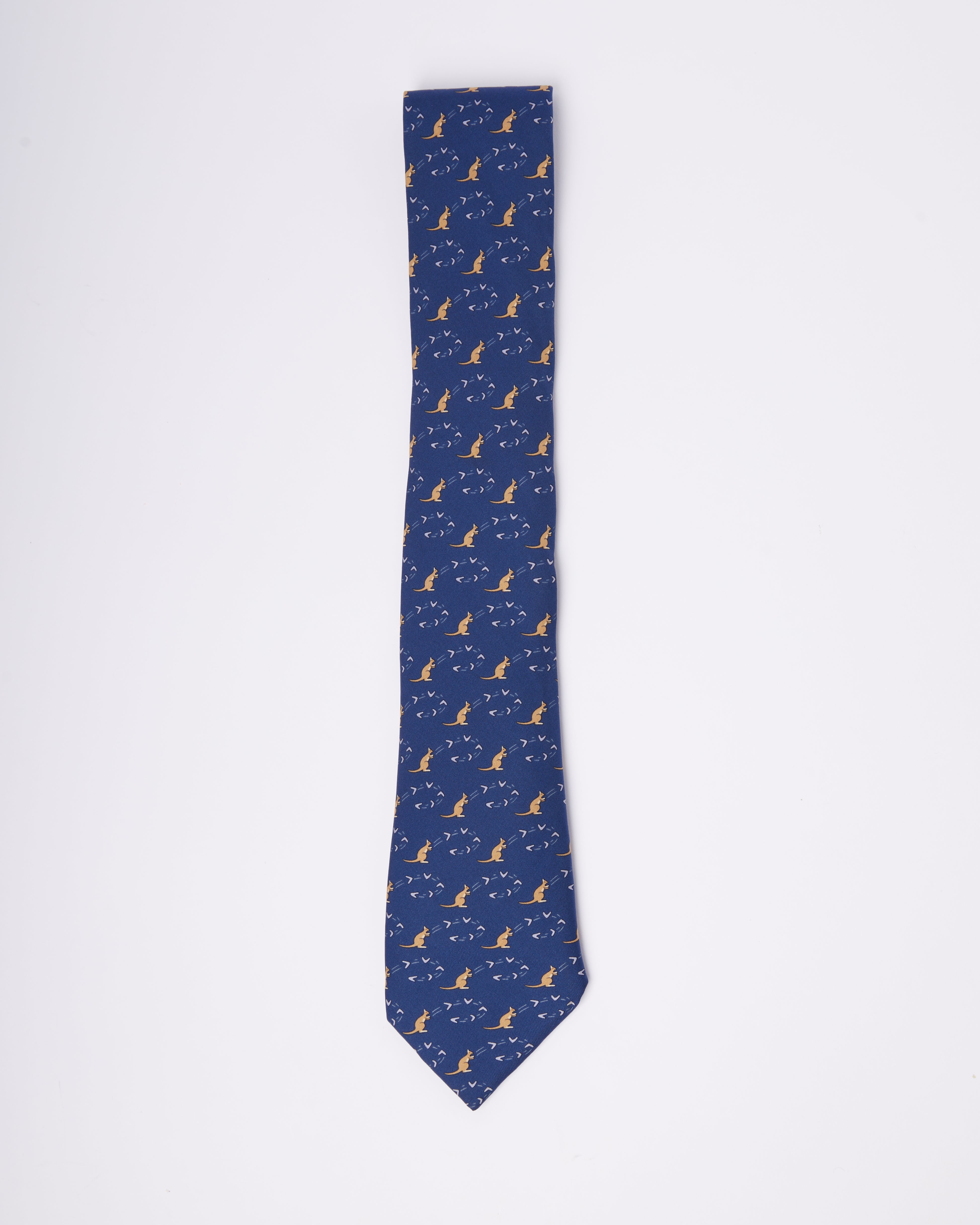 Hermes Jummy Kangaroo  Tie