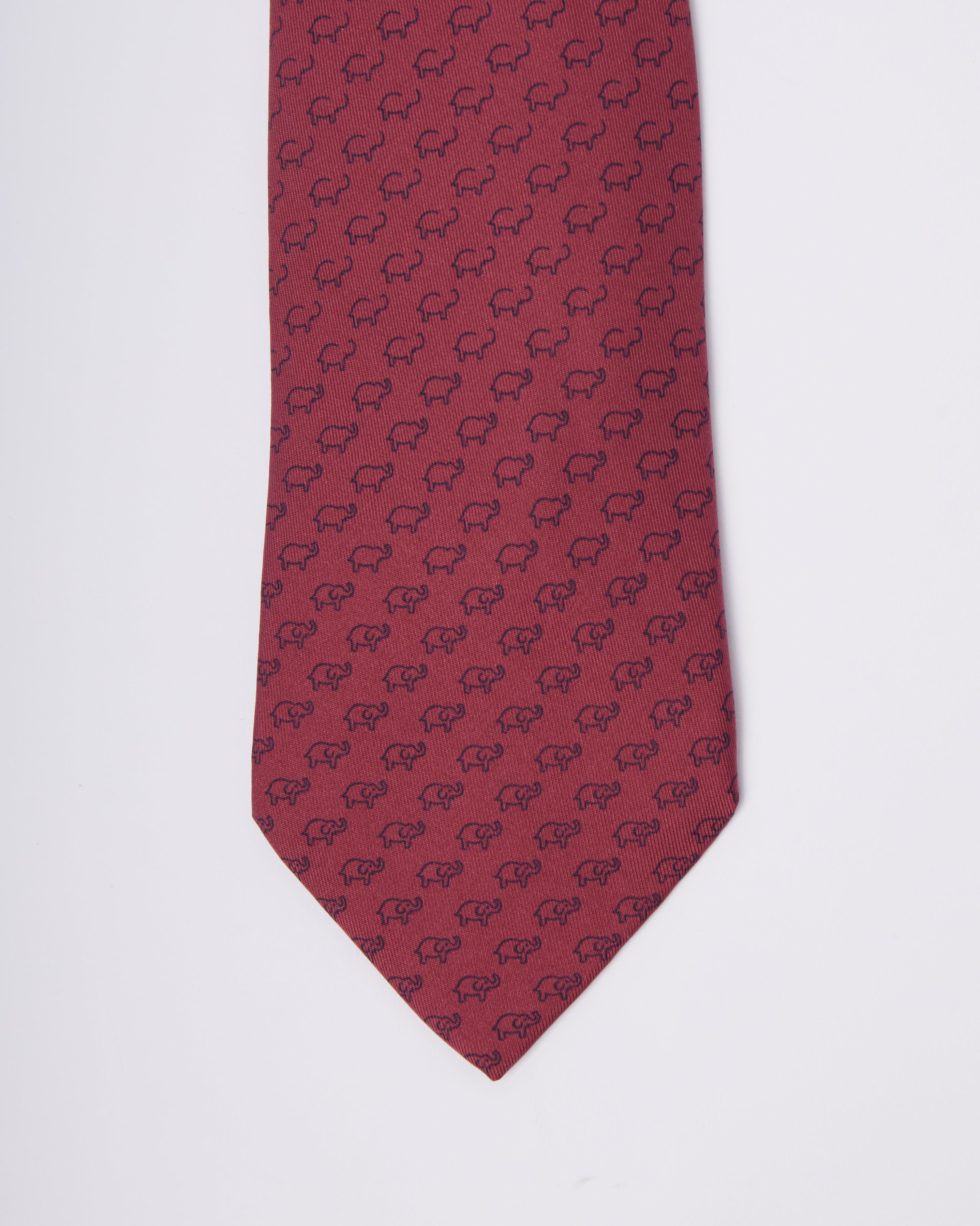 Hermes Elephant Form Tie