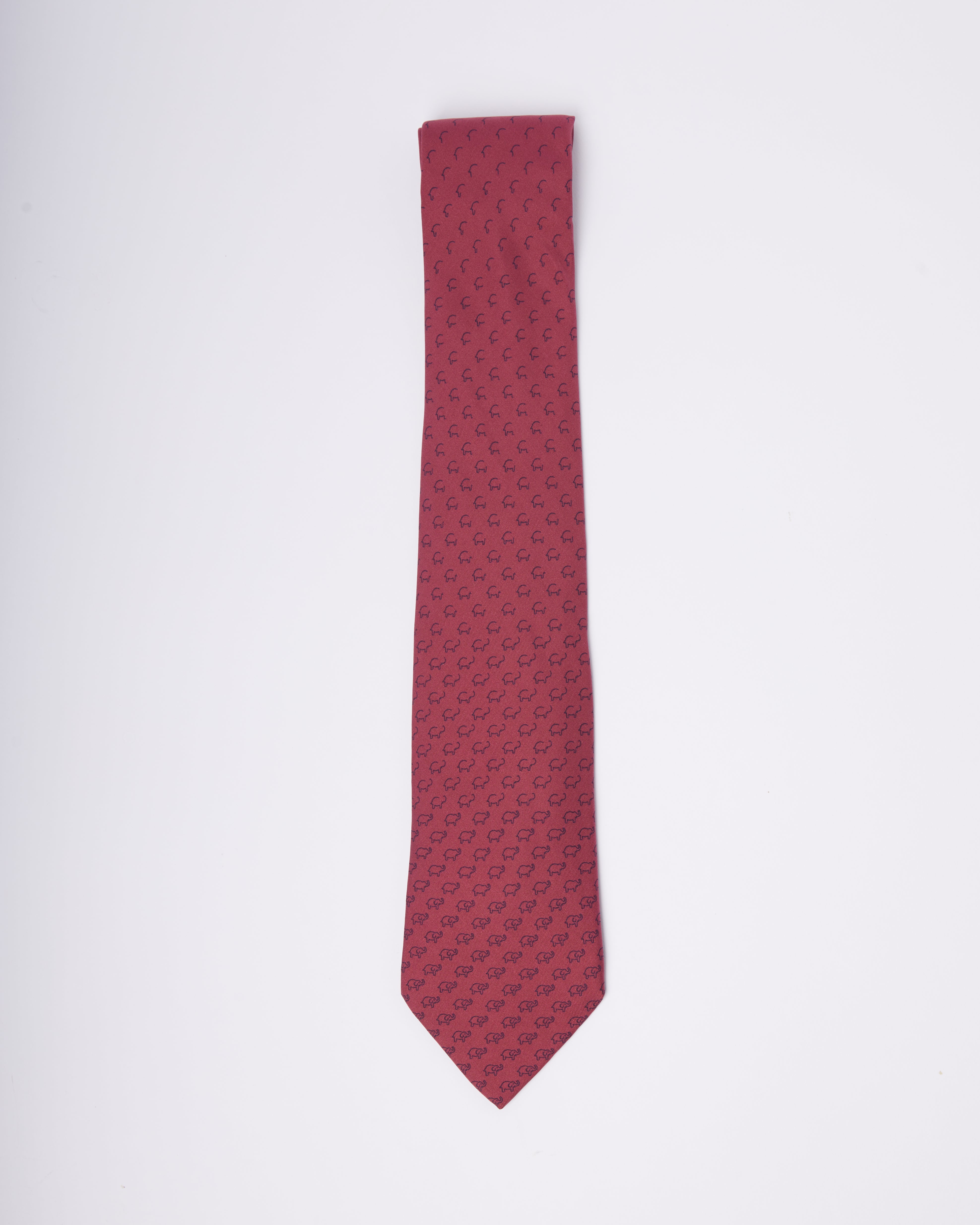 Hermes Elephant Form Tie