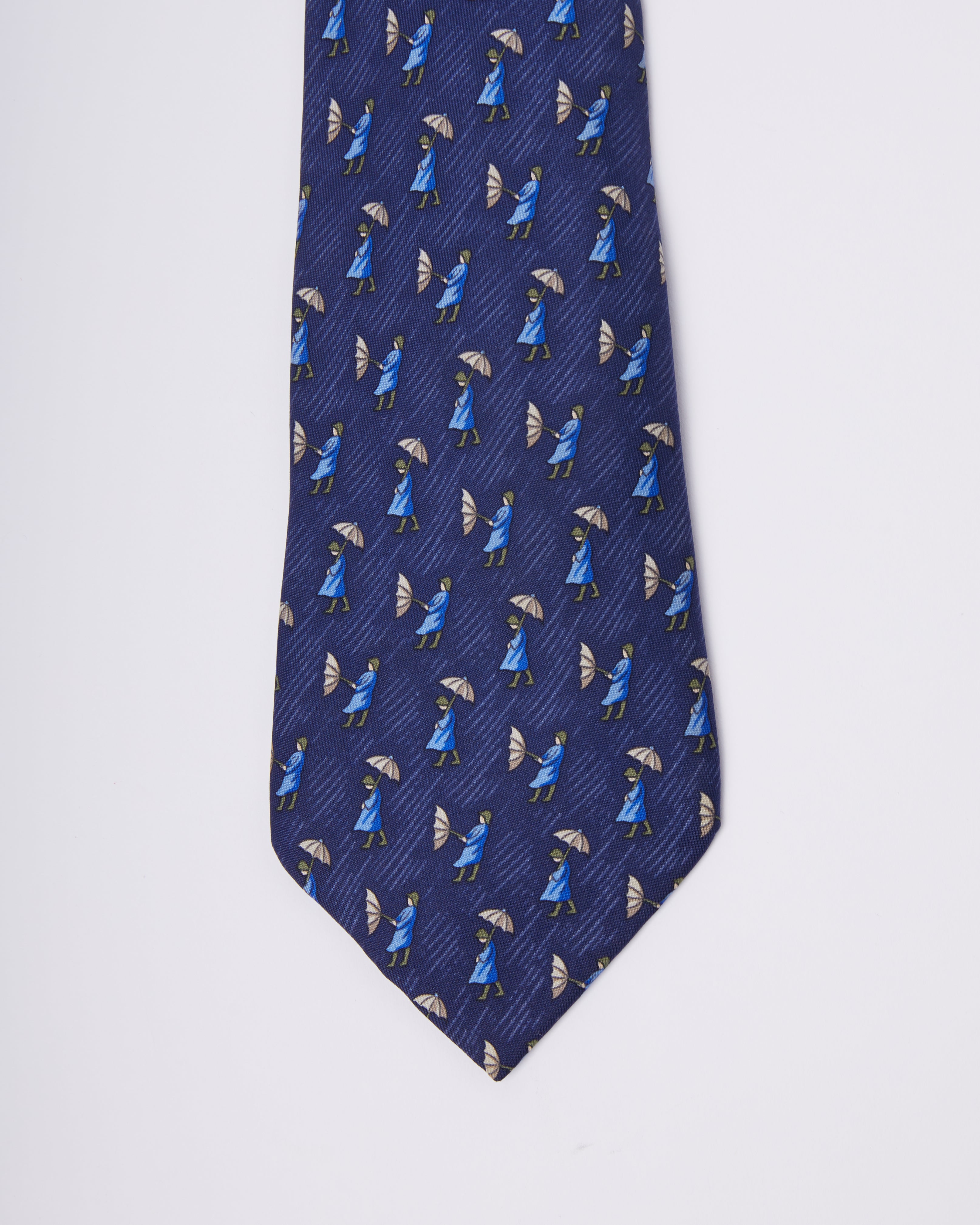 Hermes Lady Blue Tie