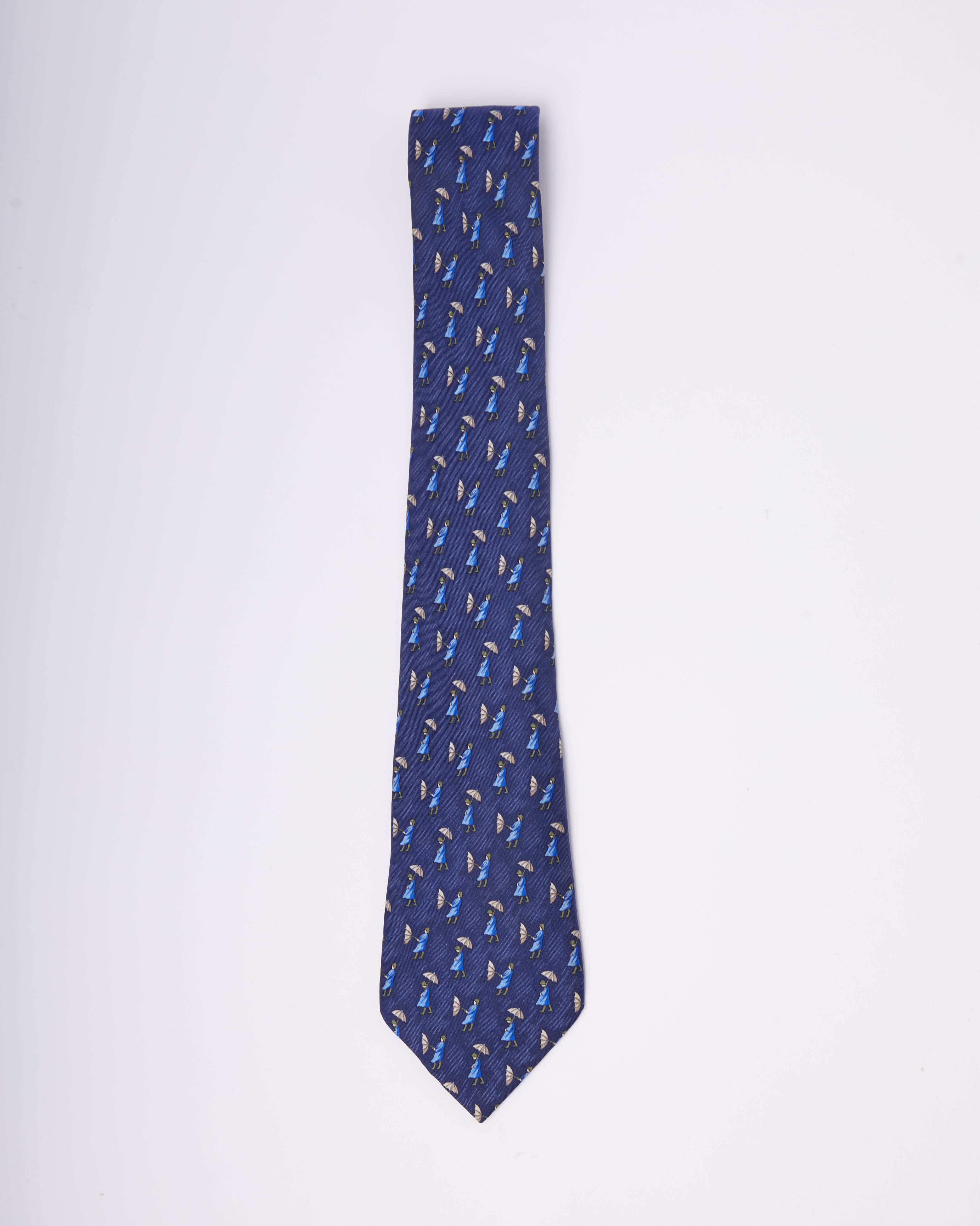 Hermes Lady Blue Tie