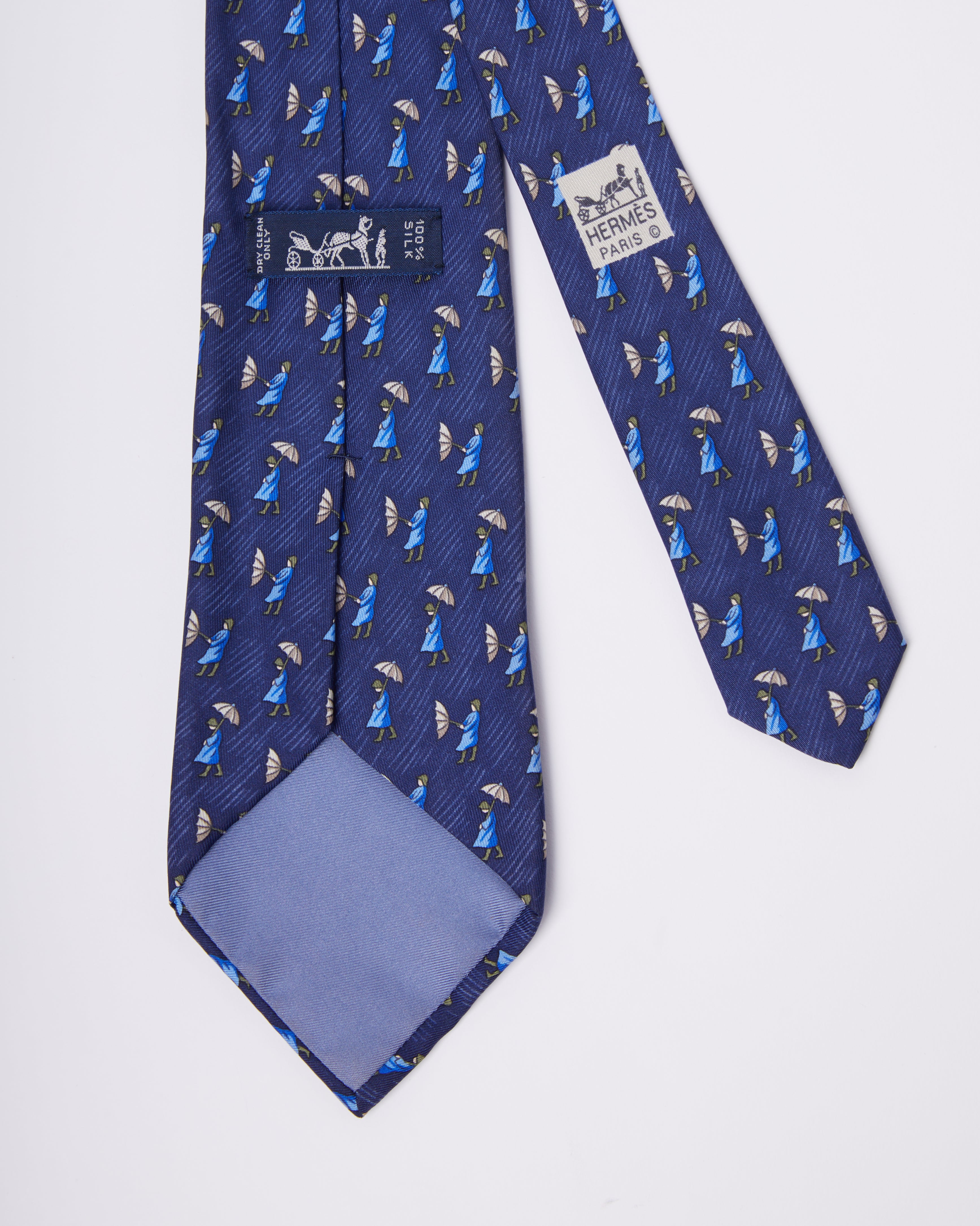 Hermes Lady Blue Tie