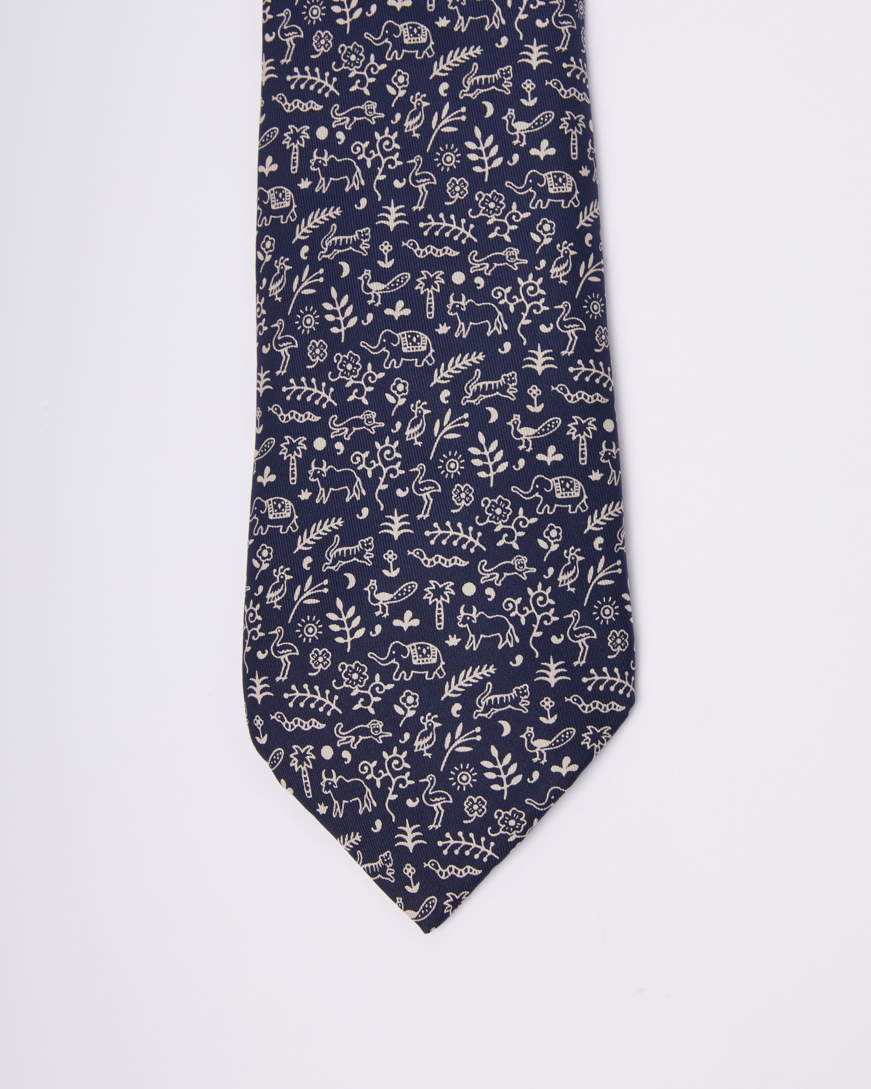 Hermes Varli Blue Tie