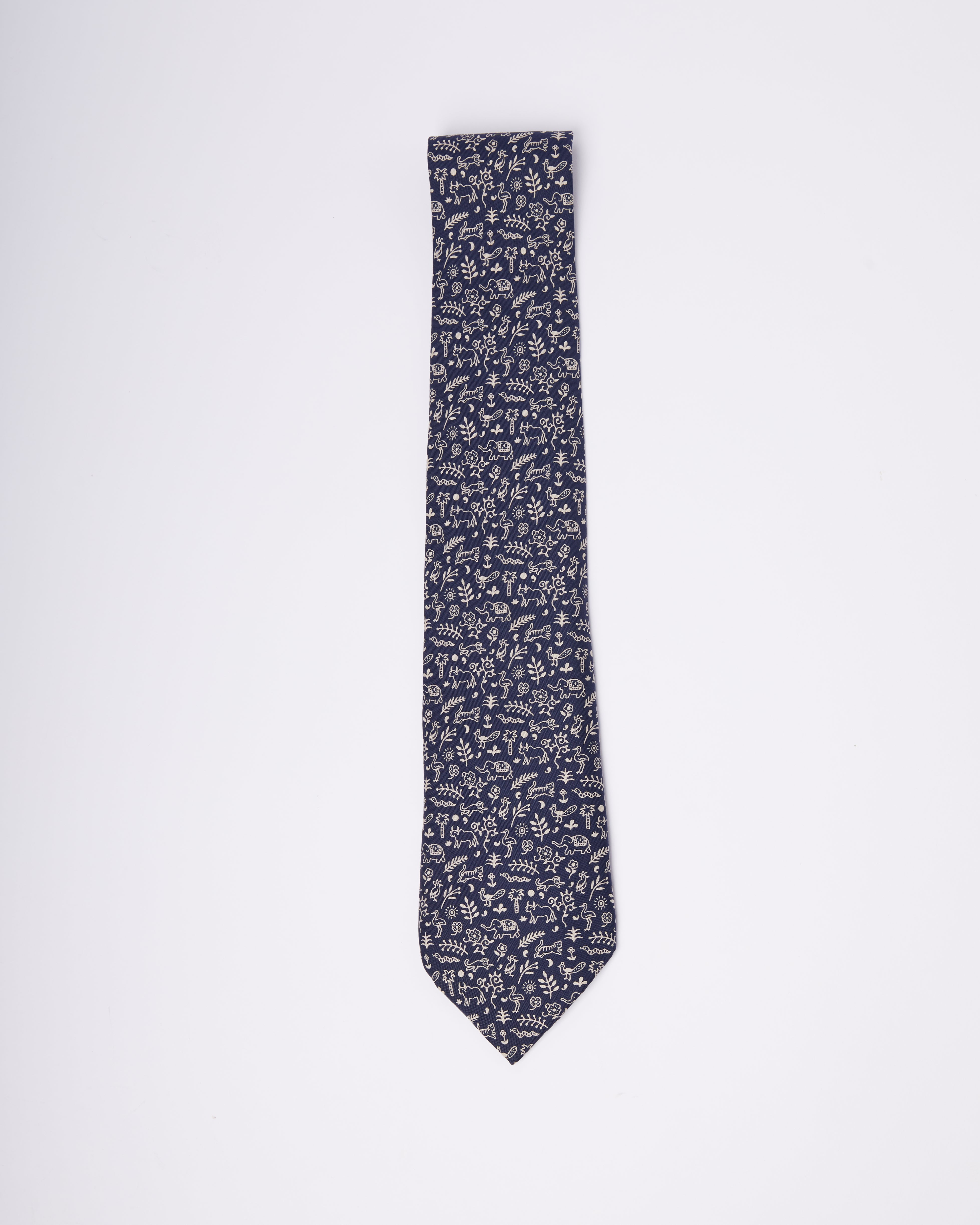 Hermes Varli Blue Tie