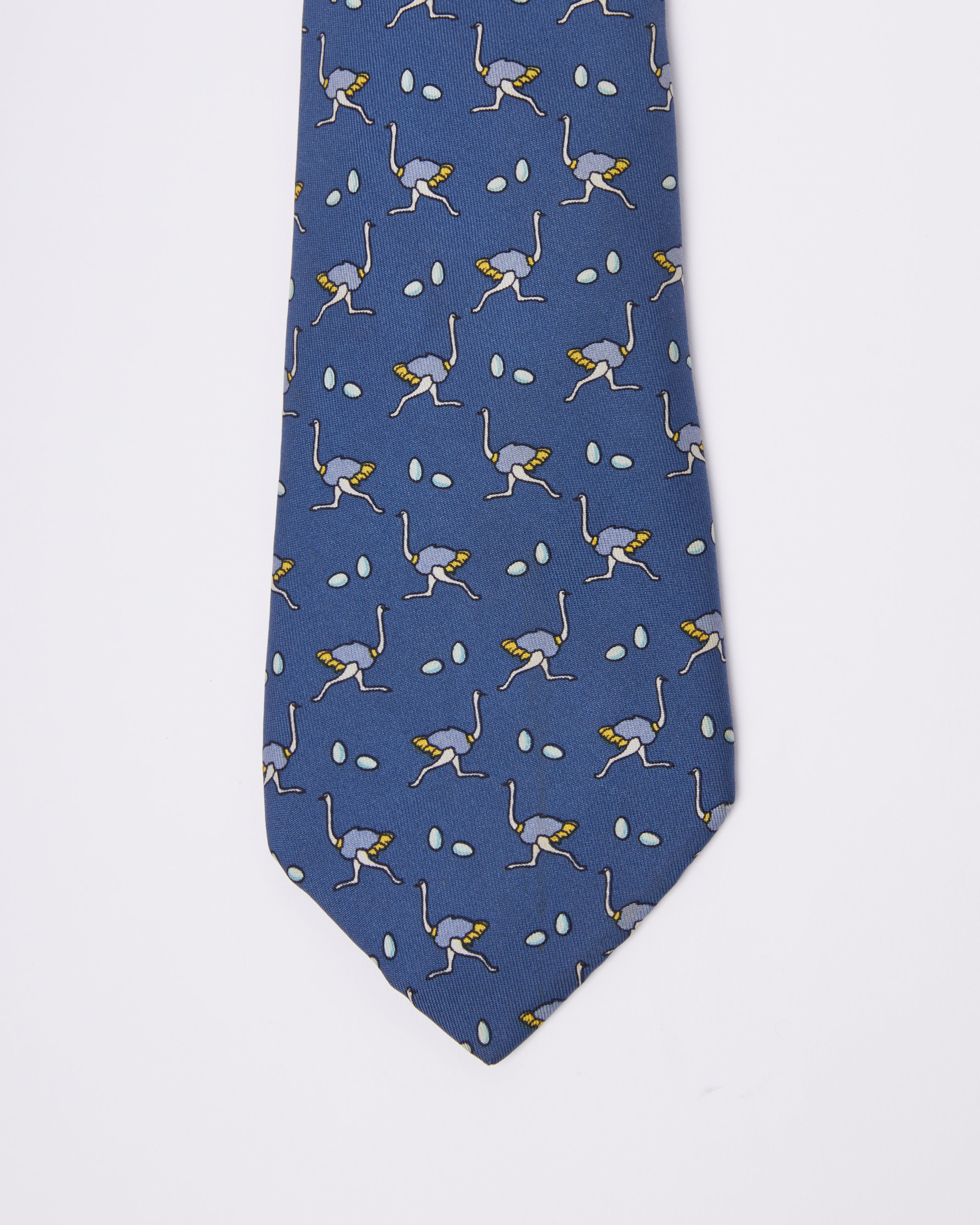 Hermes Eggostrich Tie